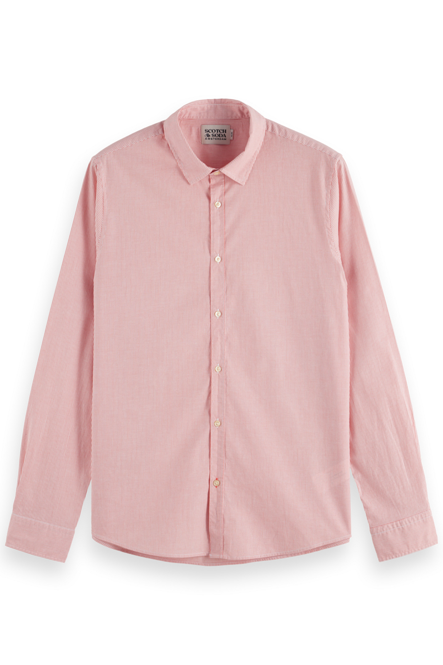 SEASONAL ESSENTIALS POPLIN STRIPED SHIRT PINK STRIPE 1