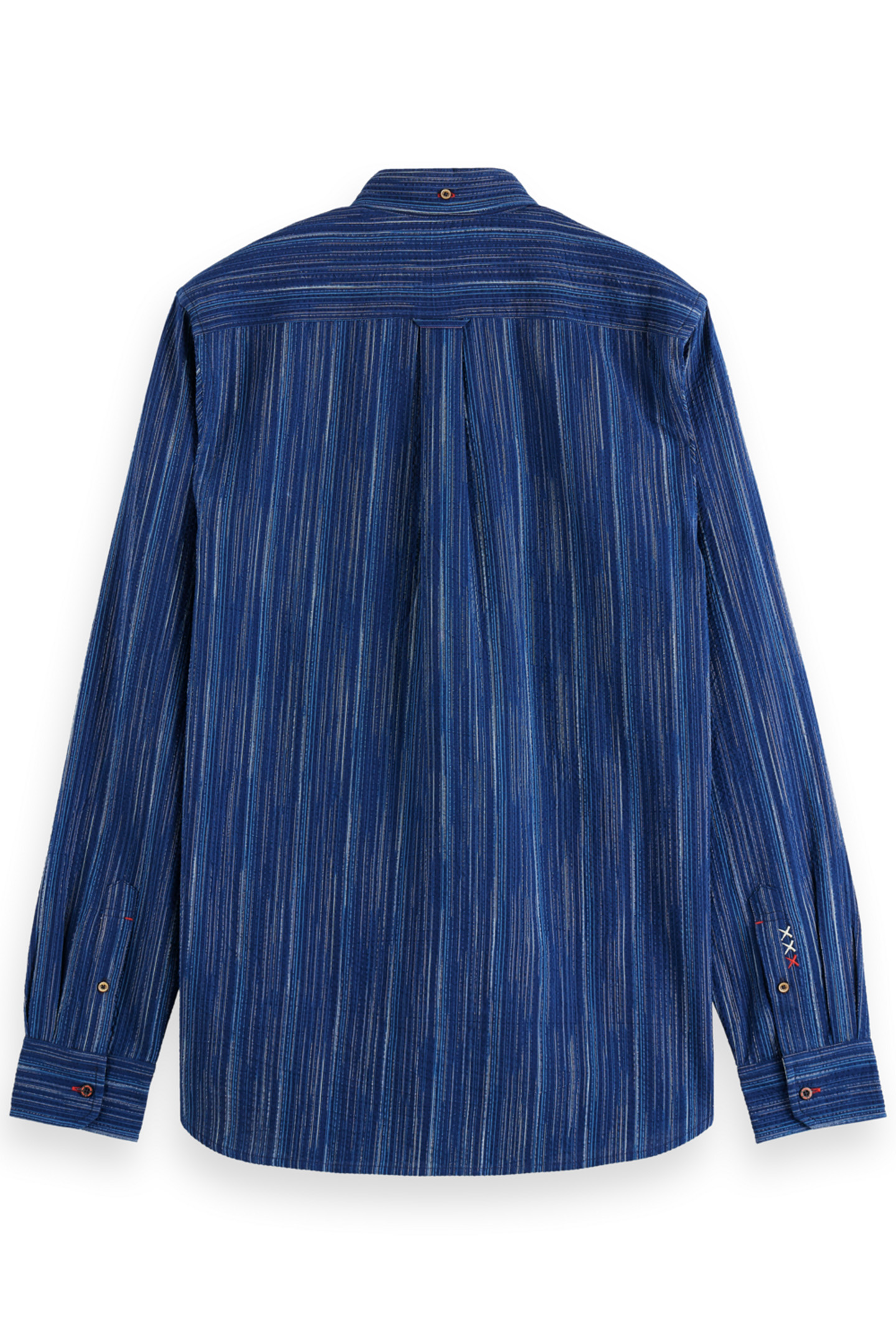 REGULAR FIT STRIPED SMART INDIGO SHIRT INDIGO 2