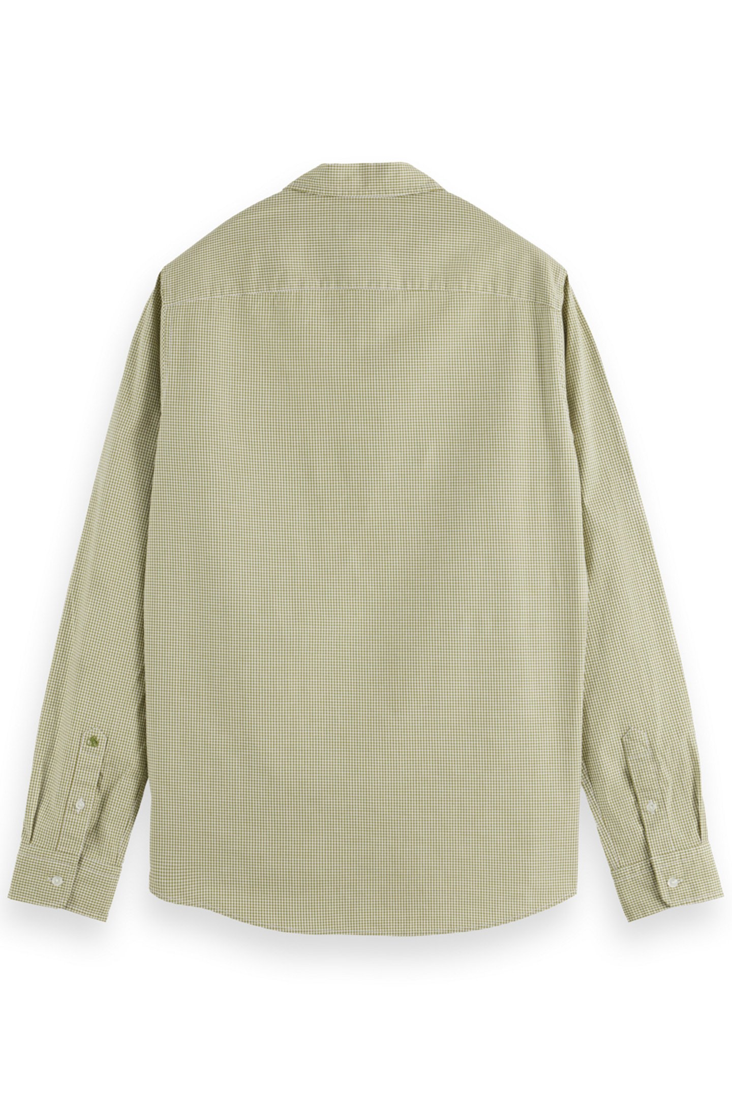 SEASONAL ESSENTIALS POPLIN CHECKED SHIRT GREEN CHECK 5