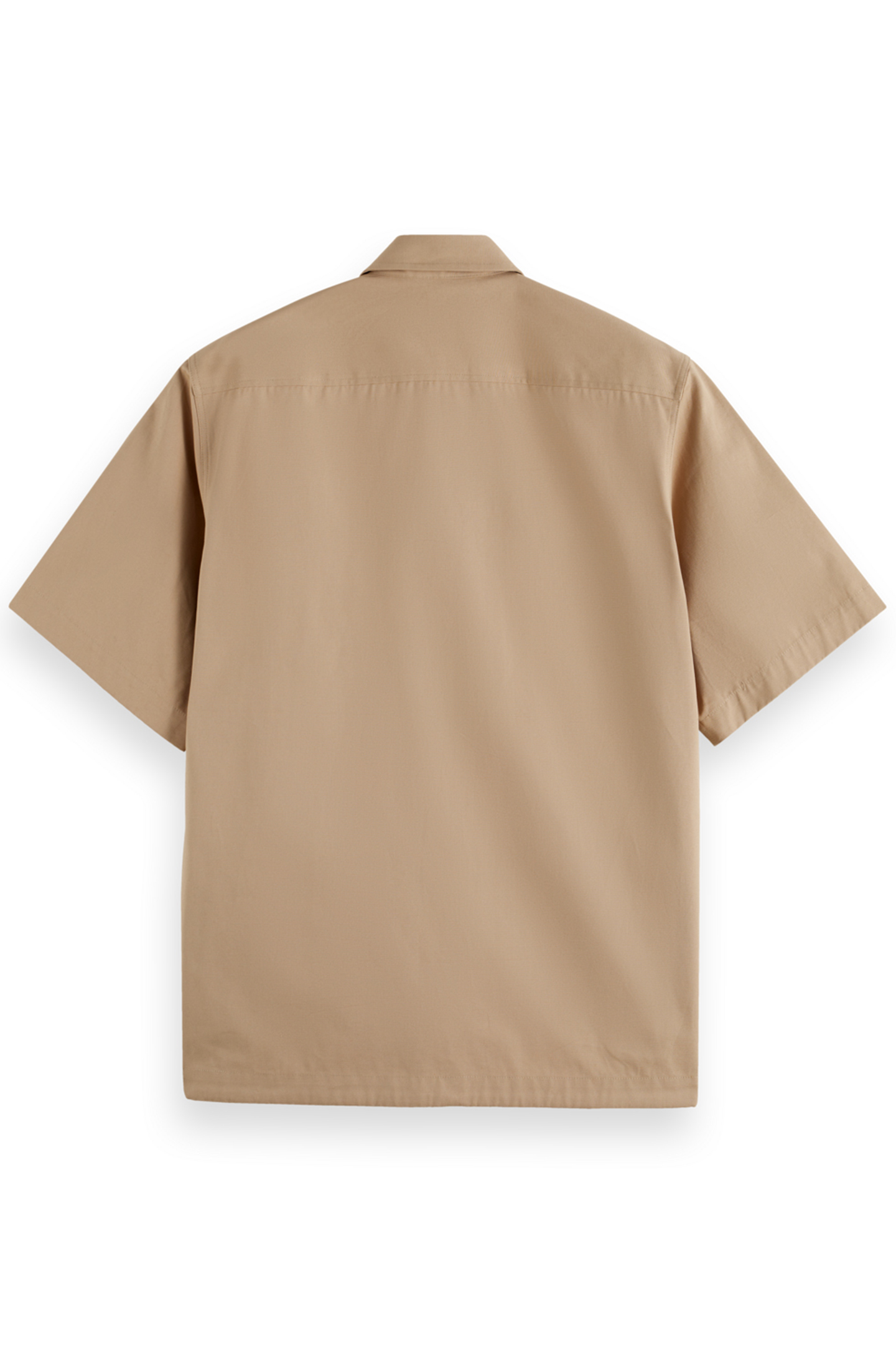 RELAXED FIT SOLID UTILITY SHIRT DESERT SAND 2