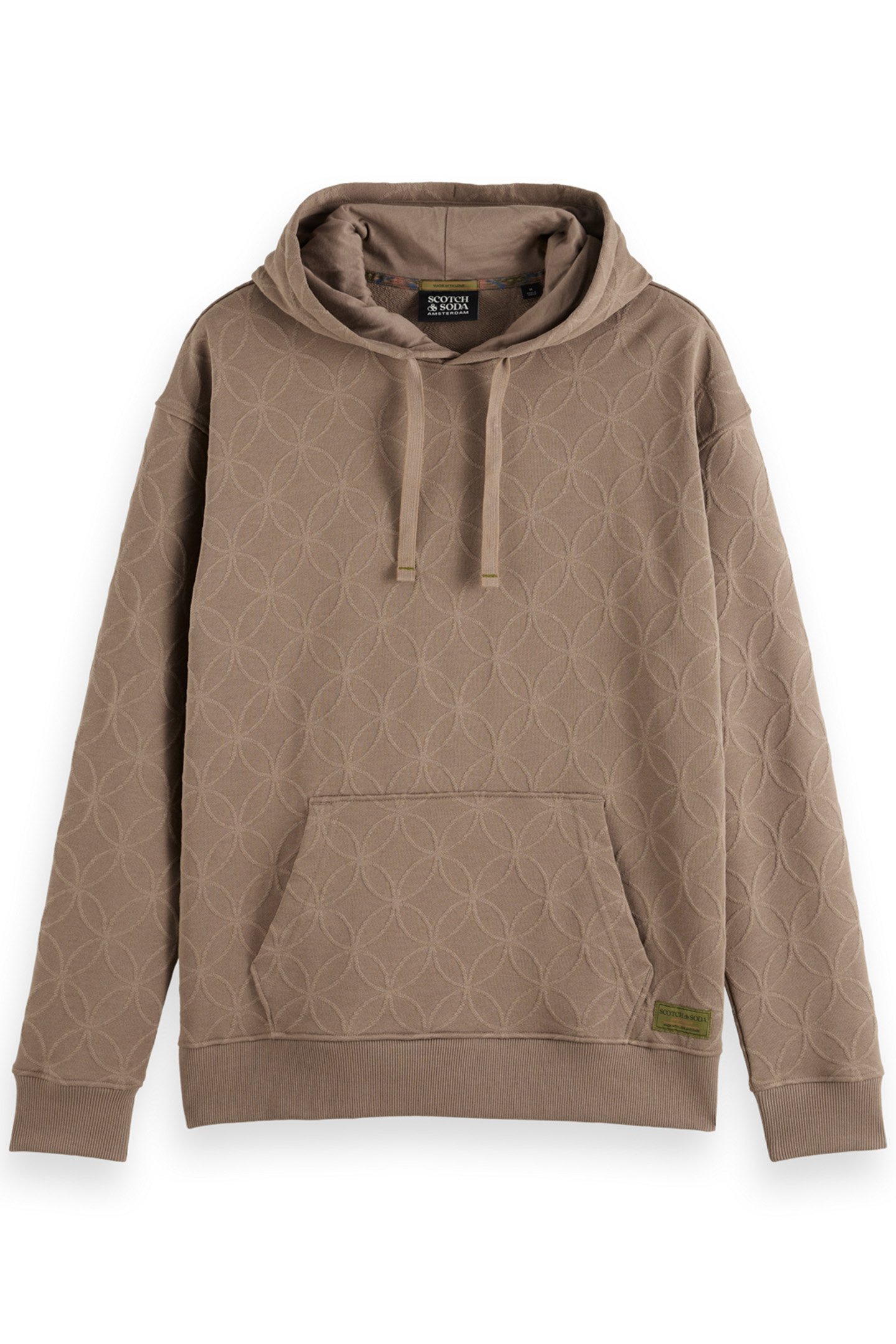 JACQUARD TERRY HOODIE CAPPUCHINO 4