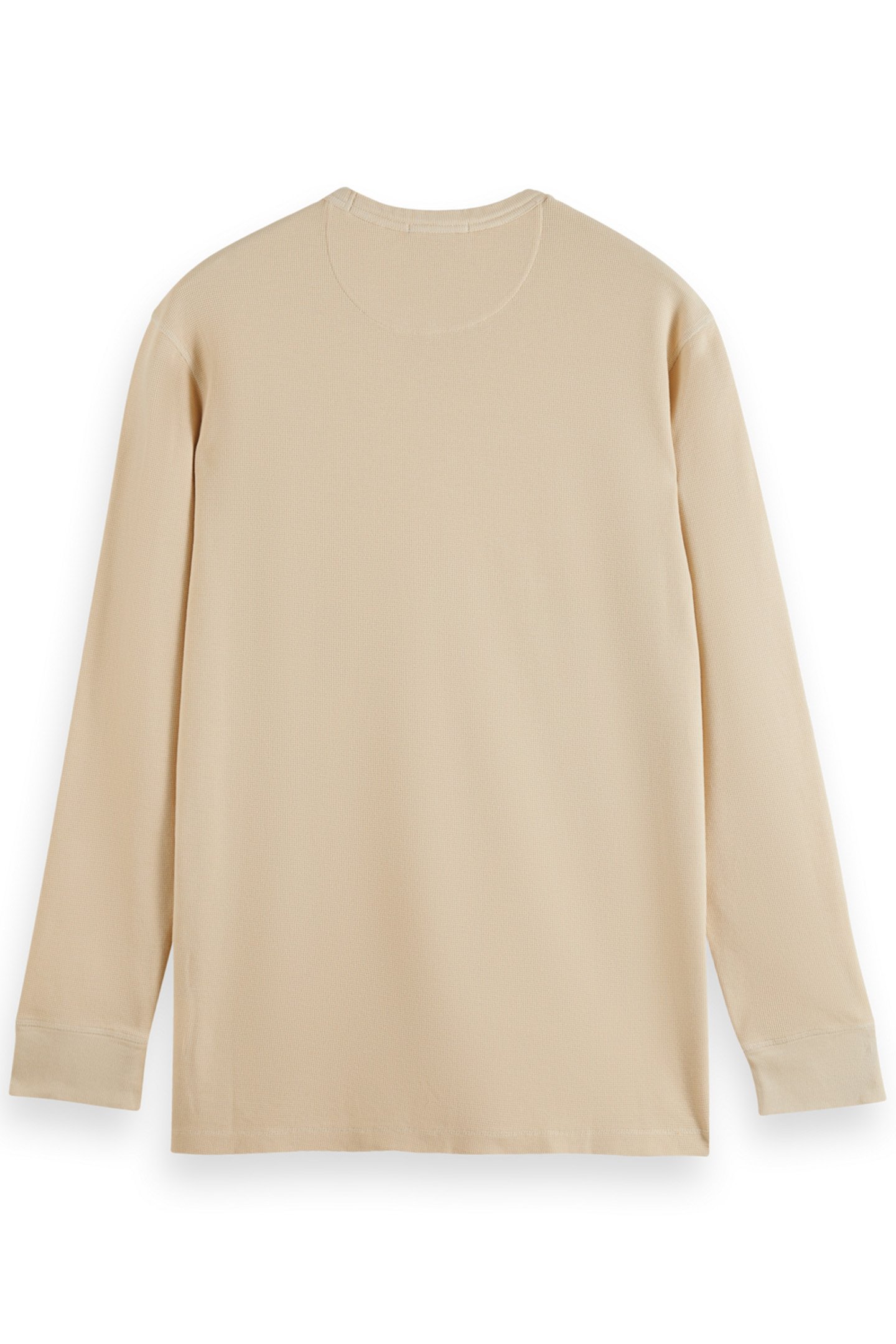 REGULAR FIT WAFFLE T-SHIRT LS PARCHMENT 5