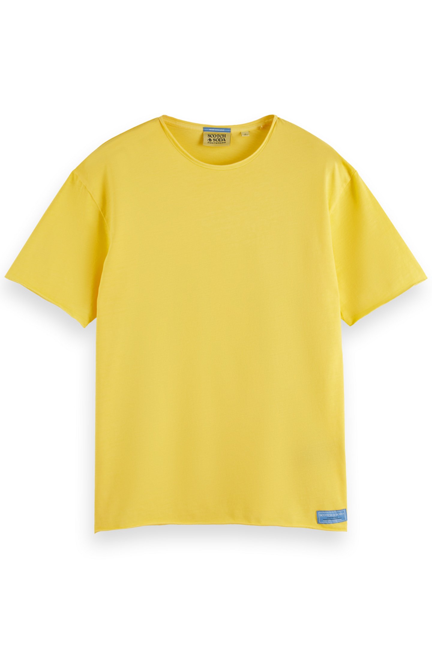 RELAXED FIT RAW EDGE T-SHIRT CANDLELIGHT 4