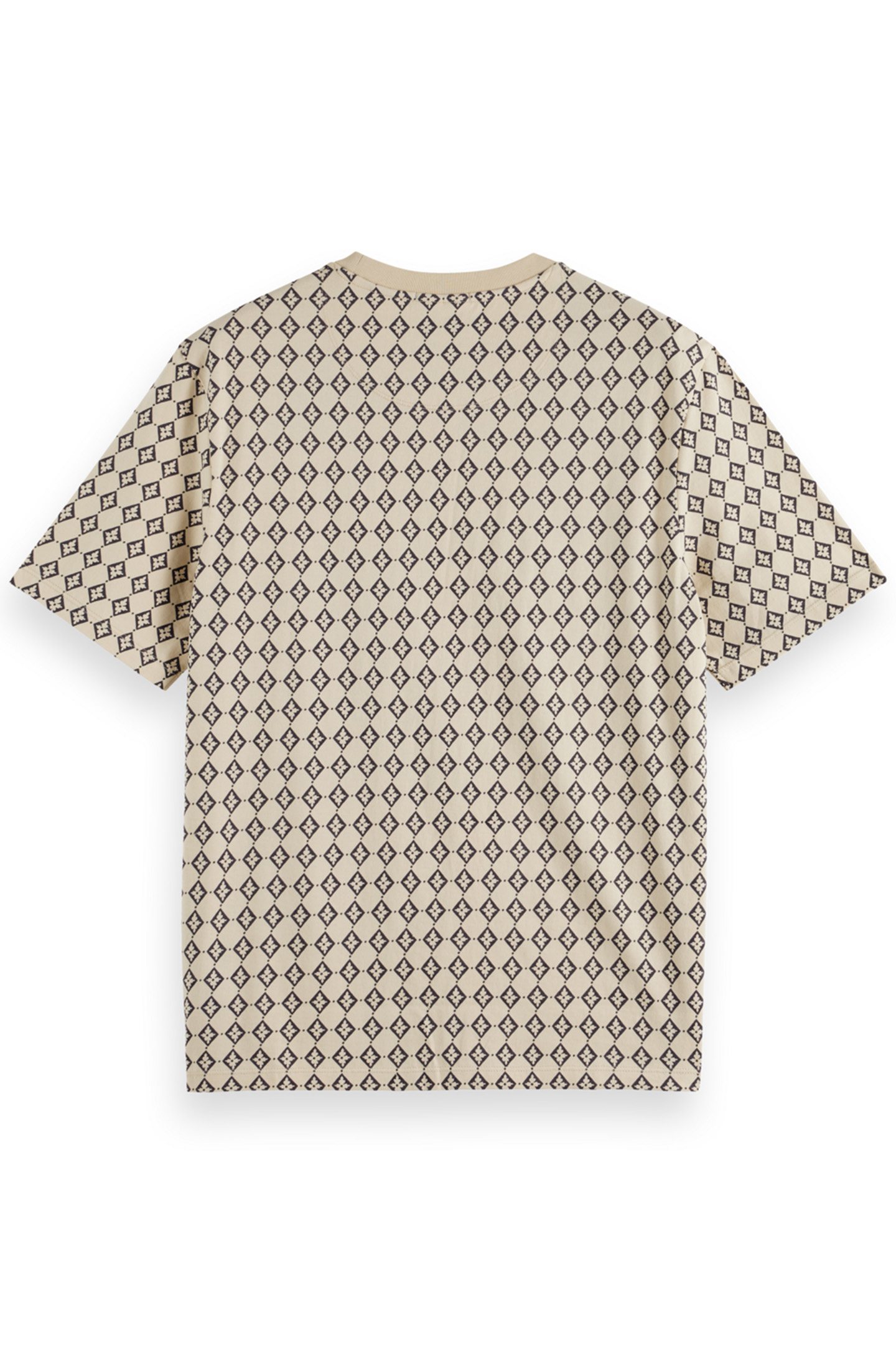 REGULAR FIT MINI ALL OVER PRINT T-SHIRT PARCHMENT GEO FLOWER 5