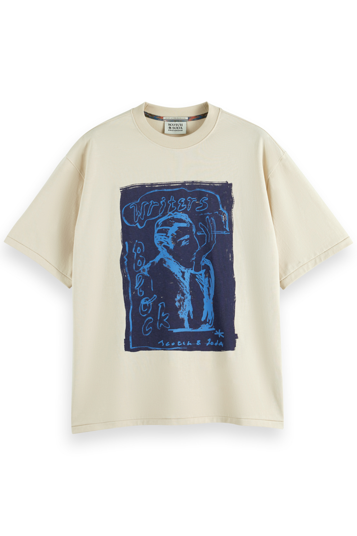 LOOSE FIT FRONT PRINTED ARTWORK T-SHIRT PARCHMENT 4