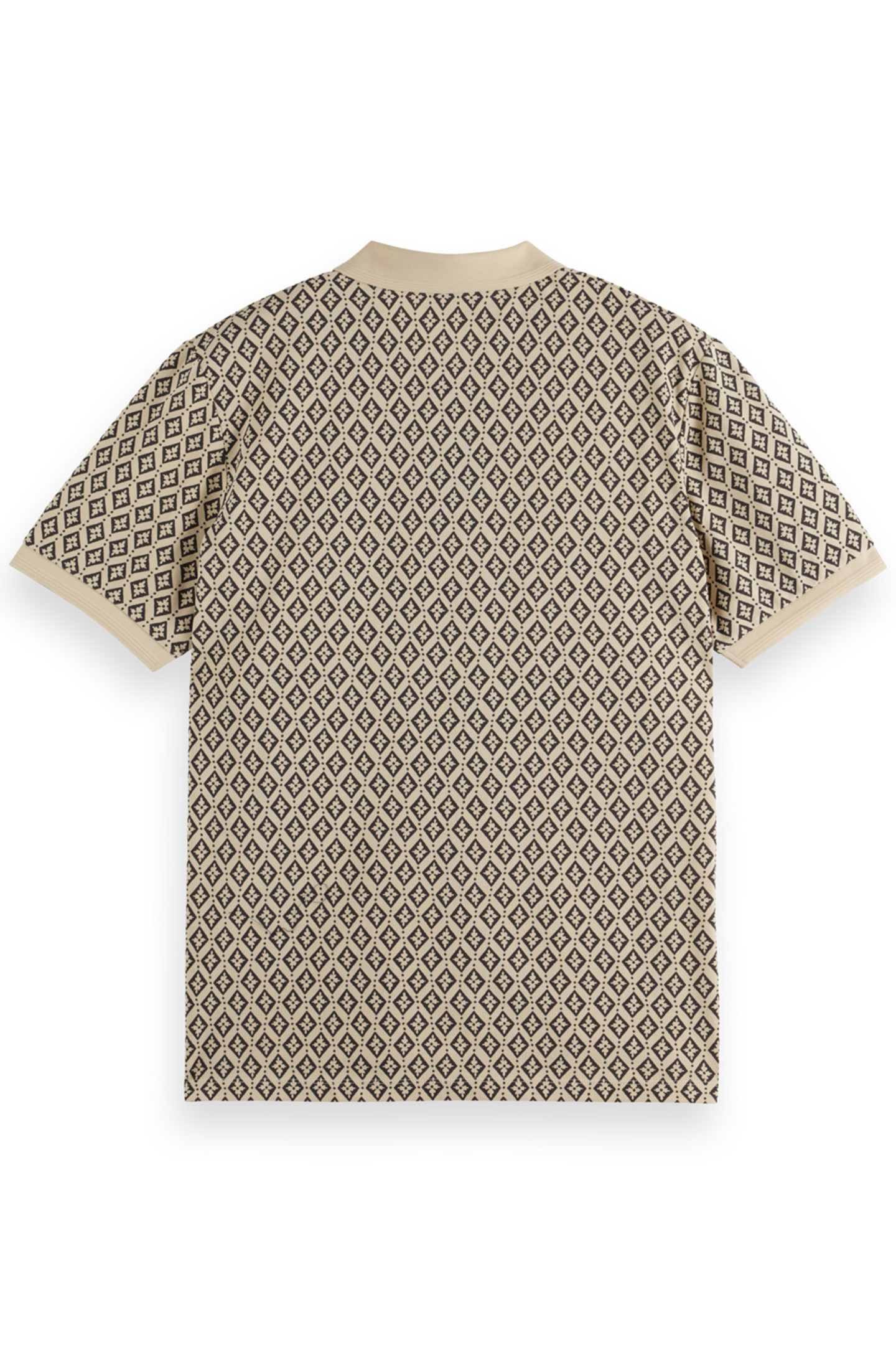 REGULAR FIT MINI ALL OVER PRINT POLO PARCHMENT GEO FLOWER 2