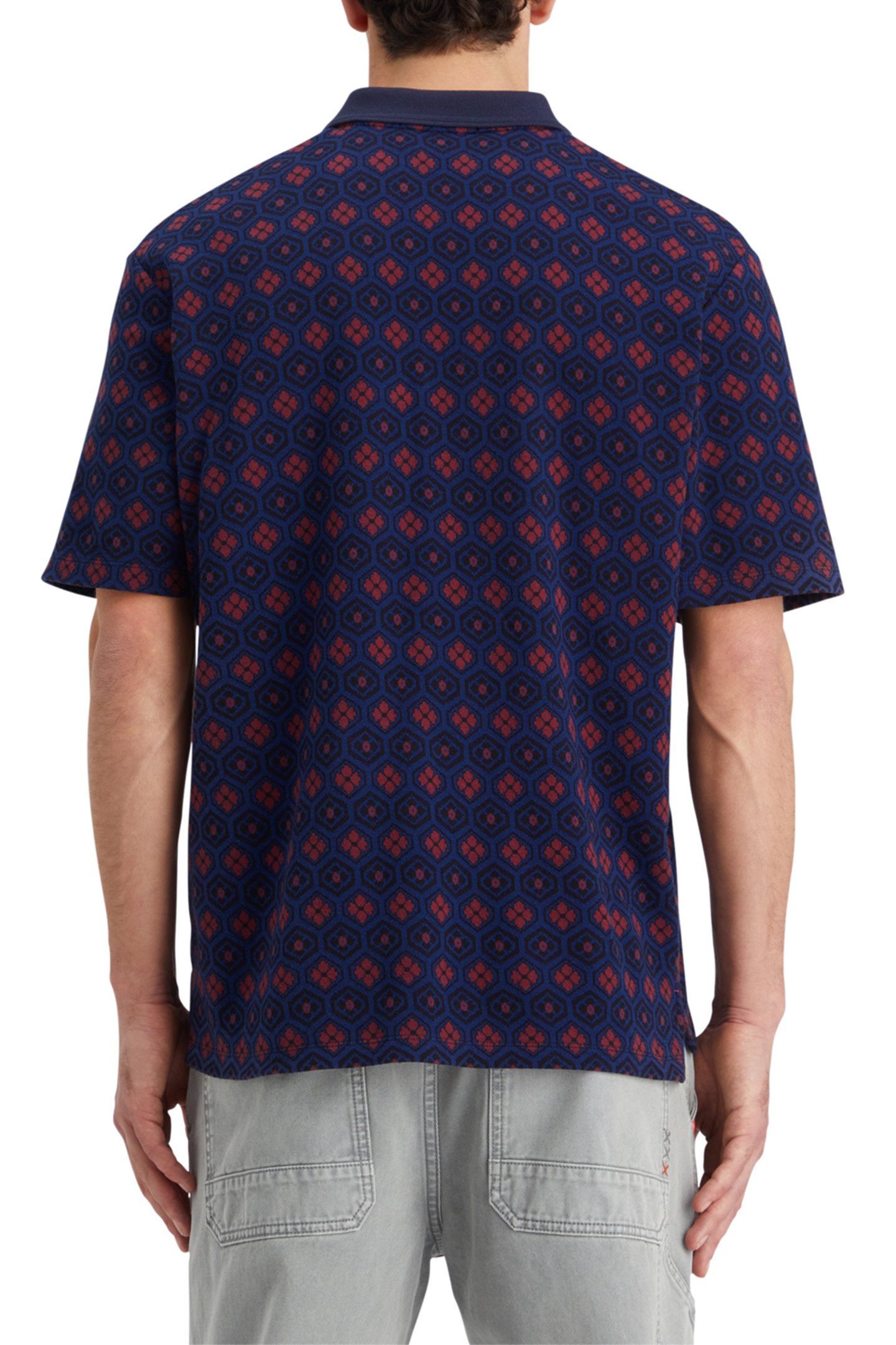 JACQUARD POLO INK BLUE JACQUARD 2