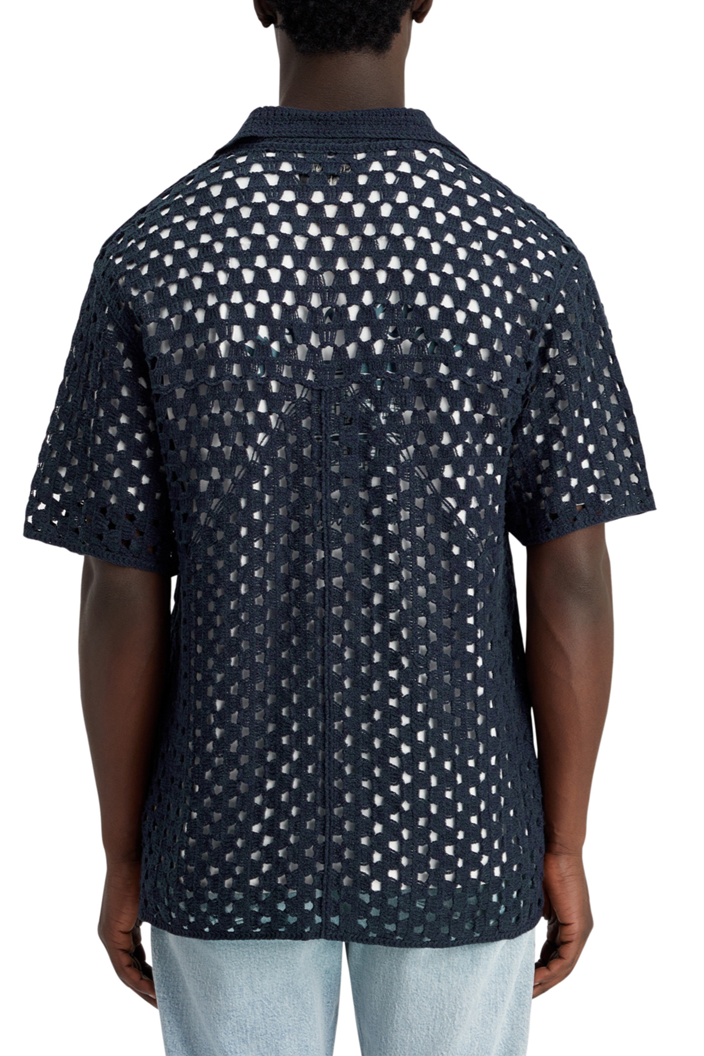 CROCHET KNITTED POLO SHORT SLEEVE NIGHT 2