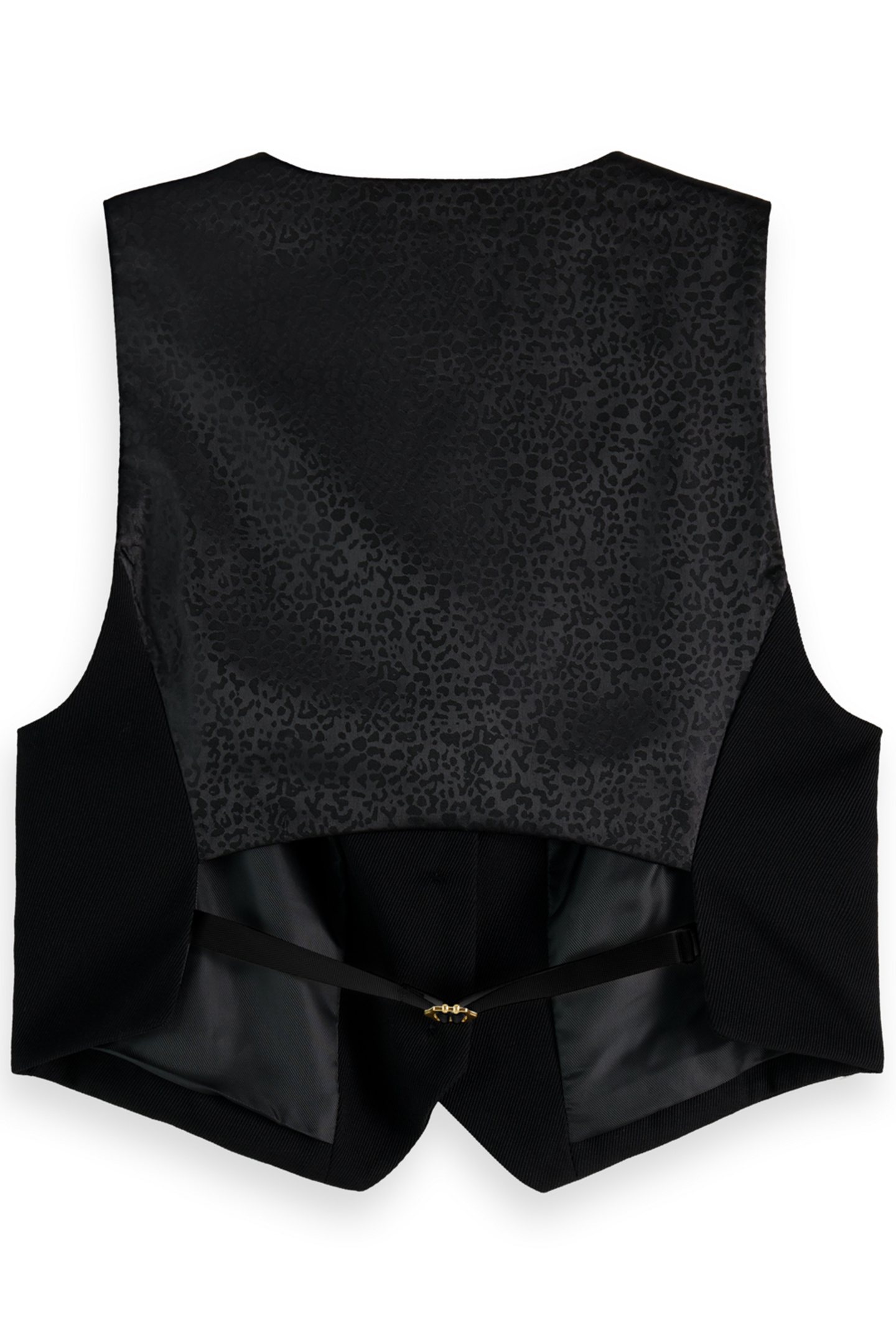GABARDINE WAISTCOAT EVENING BLACK 2