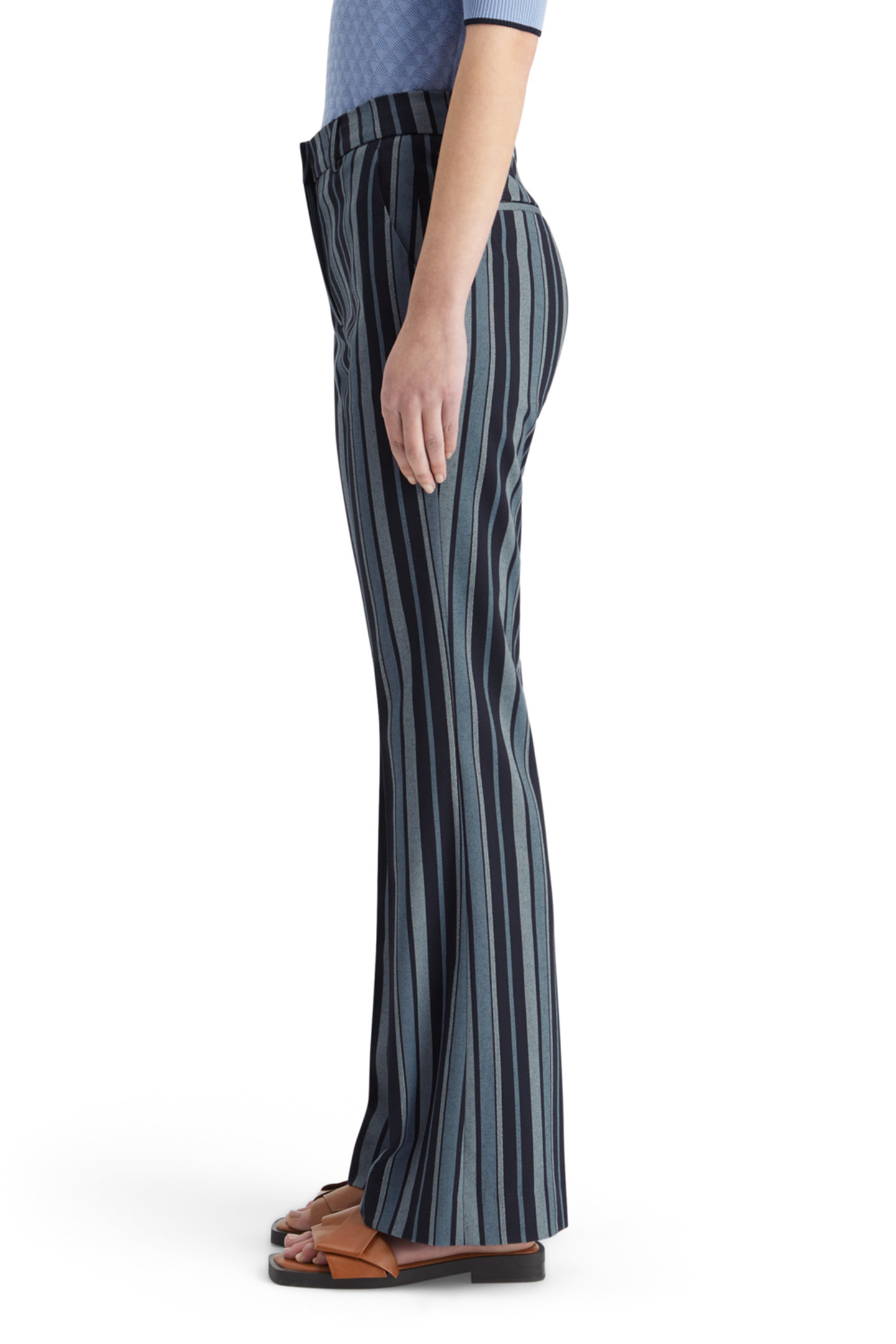 VIOLET KICK FLARE PANT BLUE SCHOOL STRIPE 7