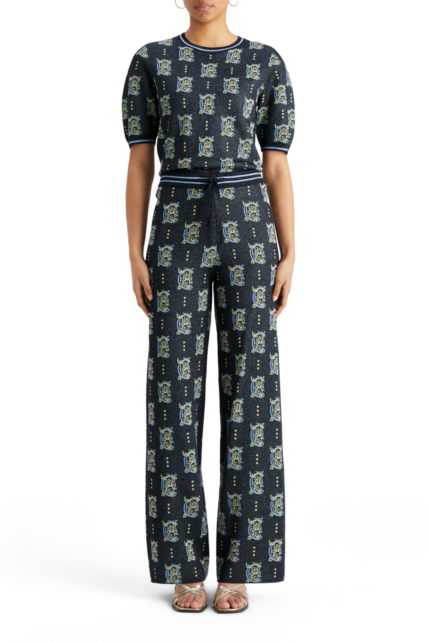 JACQUARD KNITTED TROUSERS NIGHT 3