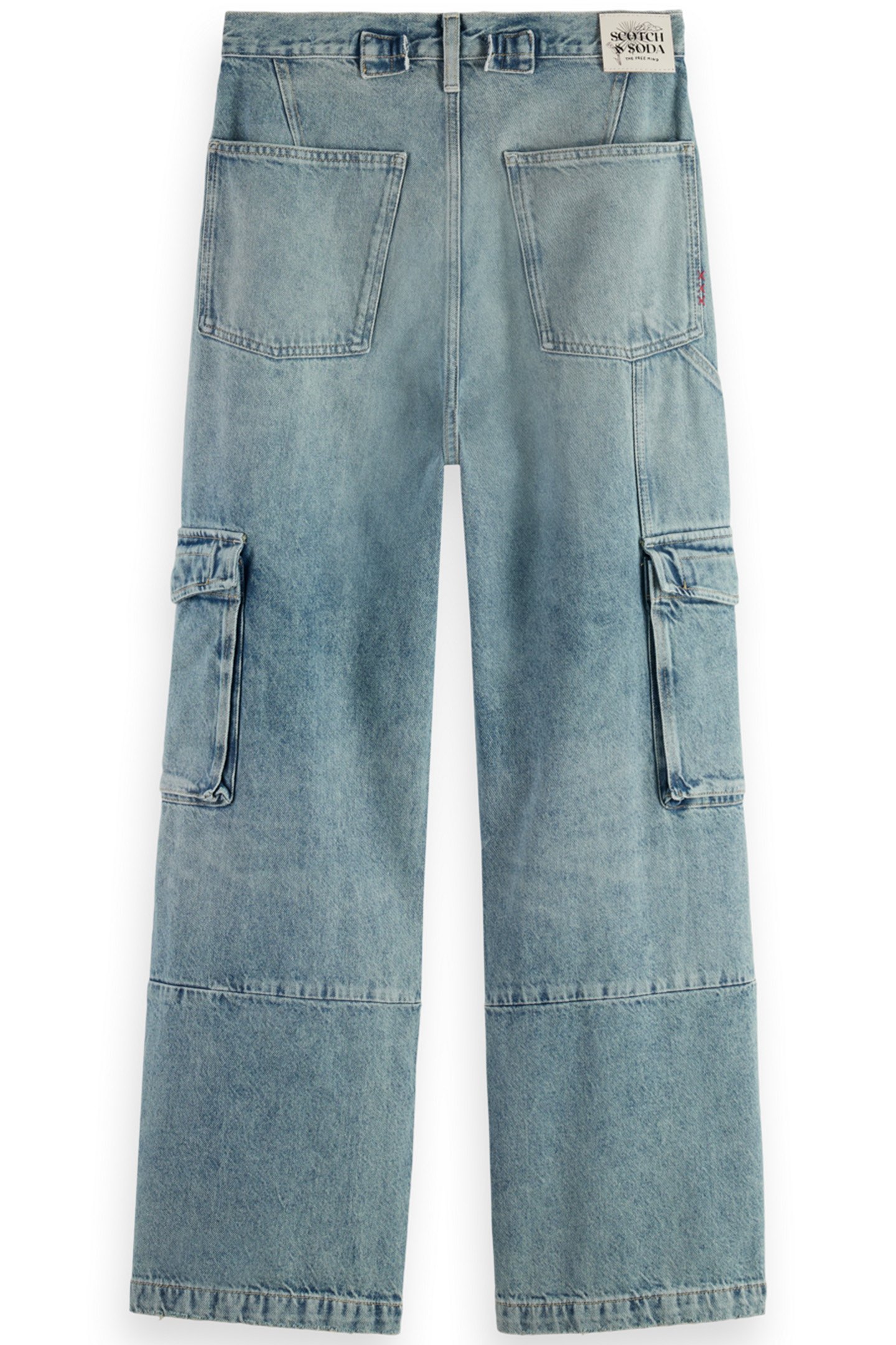 THE DEEP LOW RISE LOOSE CARGO JEANS -ROLLING ROAD 5
