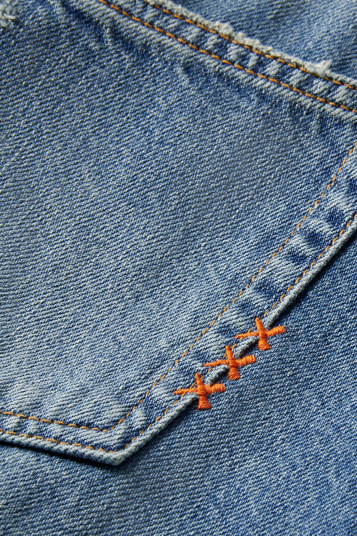 LONG VINTAGE WASHED DENIM SKIRT WITH FRONT SPLIT FRISCO NIGH 10