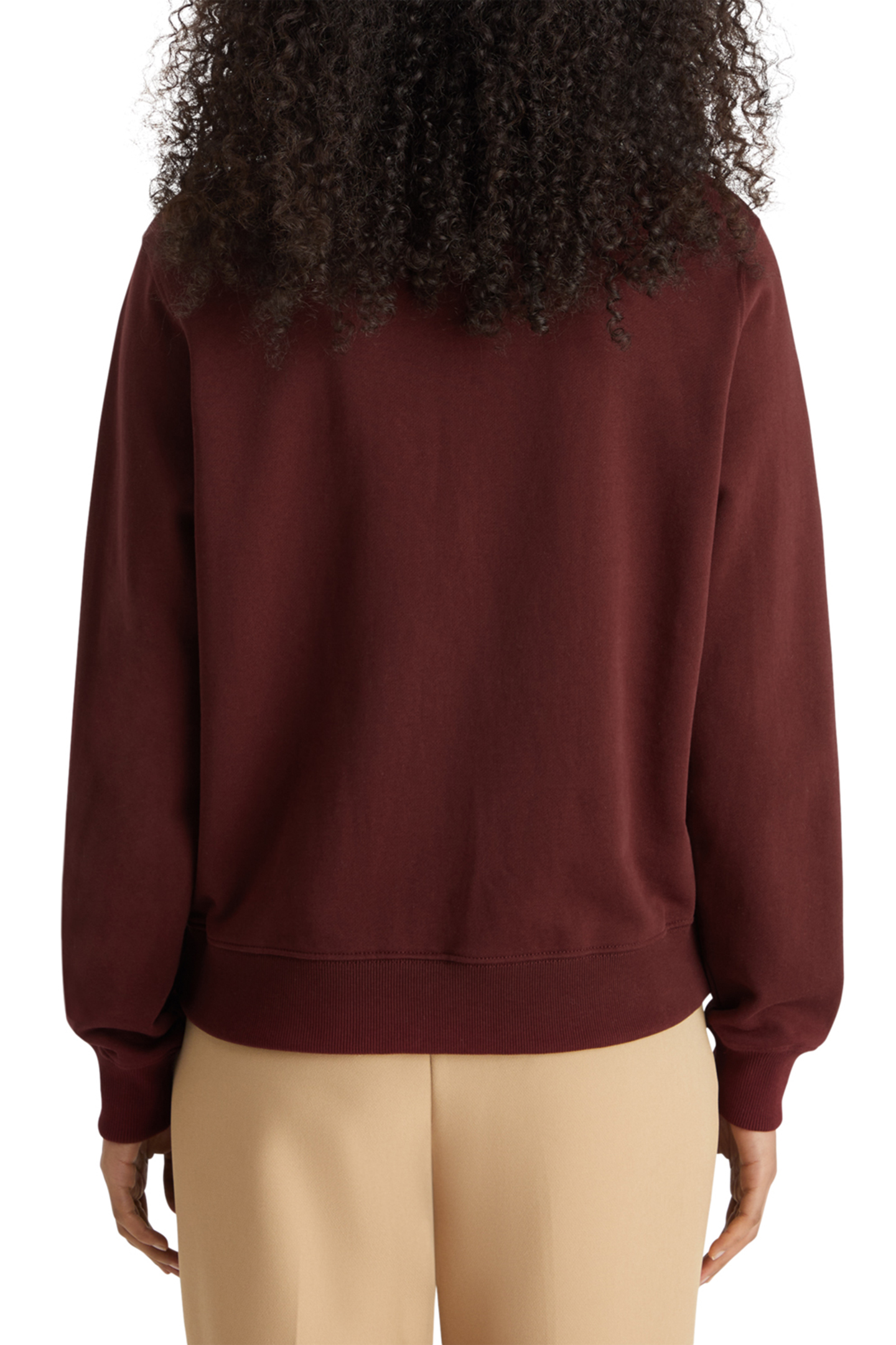 CHEST ARTWORK REGULAR FIT SWEATSHIRT BORDEAUX 2