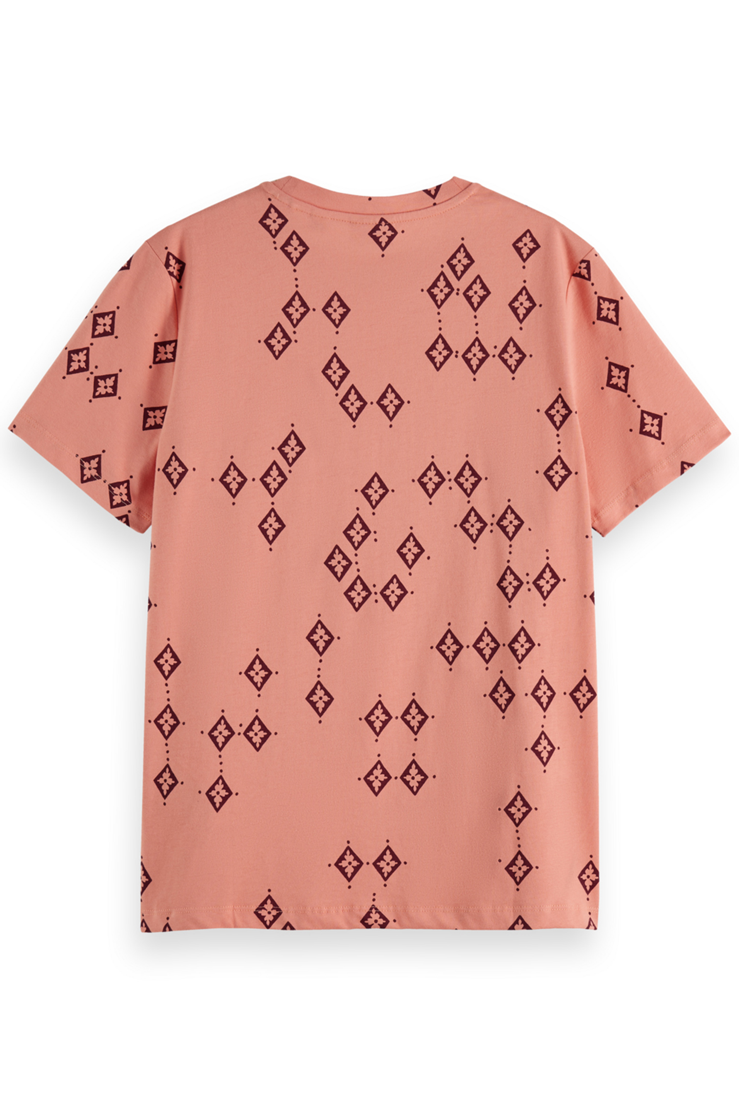 PRINTED REGULAR FIT T-SHIRT GEO FLOWER SPACED 2