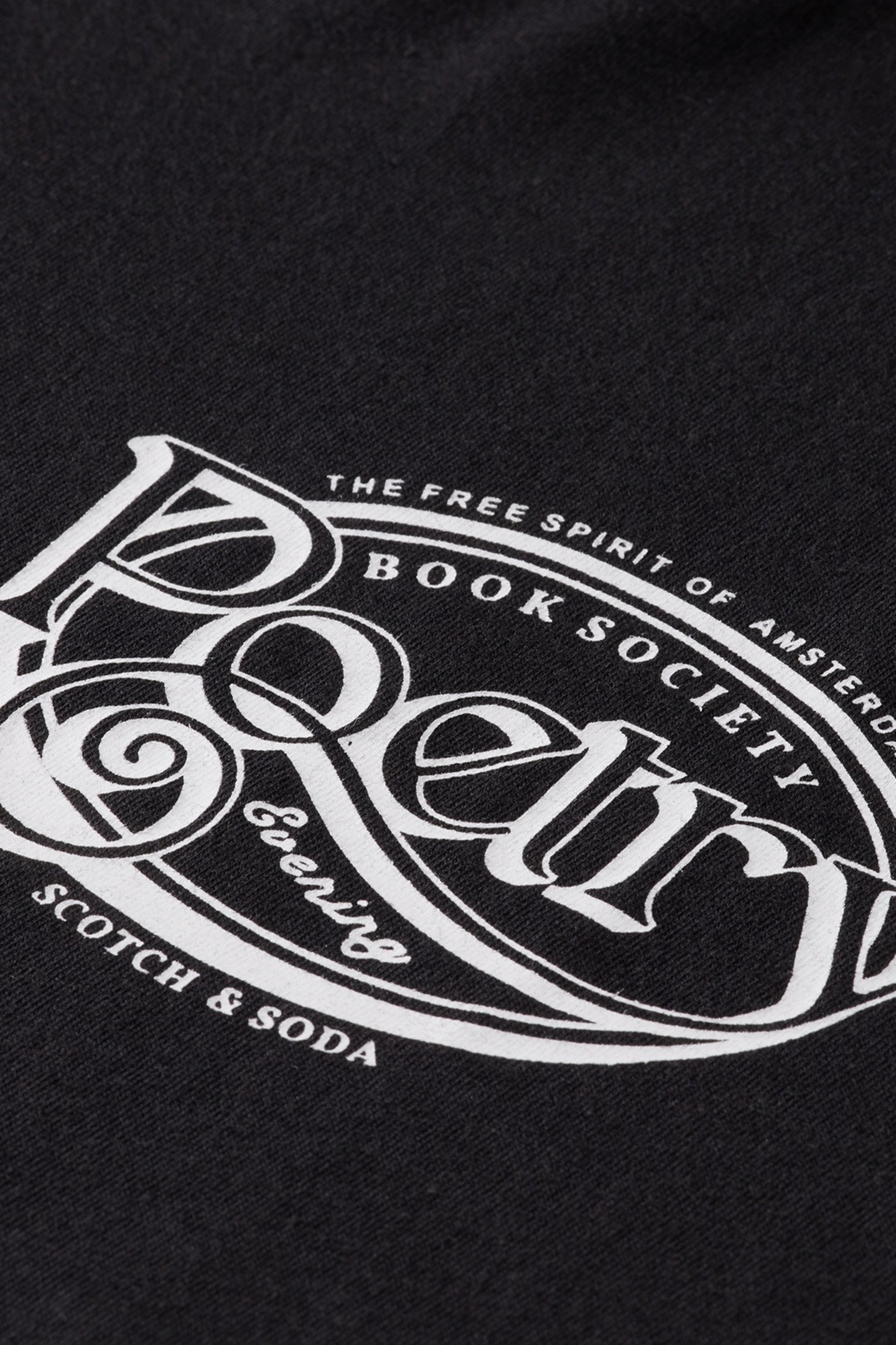 REGULAR FIT T-SHIRT WITH SMALL CHEST ARTWORK EVENING BLACK 7