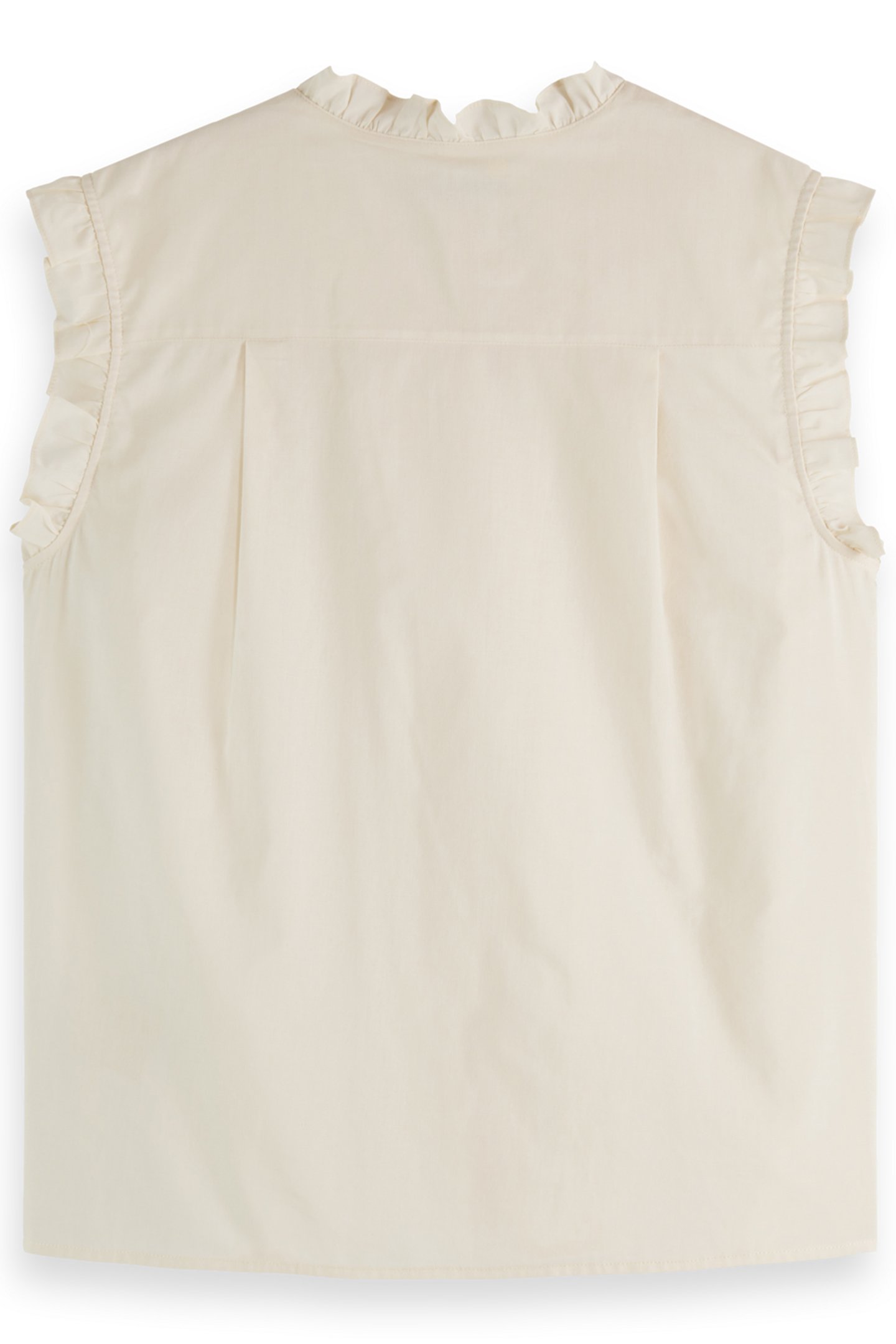 SLEEVELESS RUFFLE SHIRT SOFT ICE 5