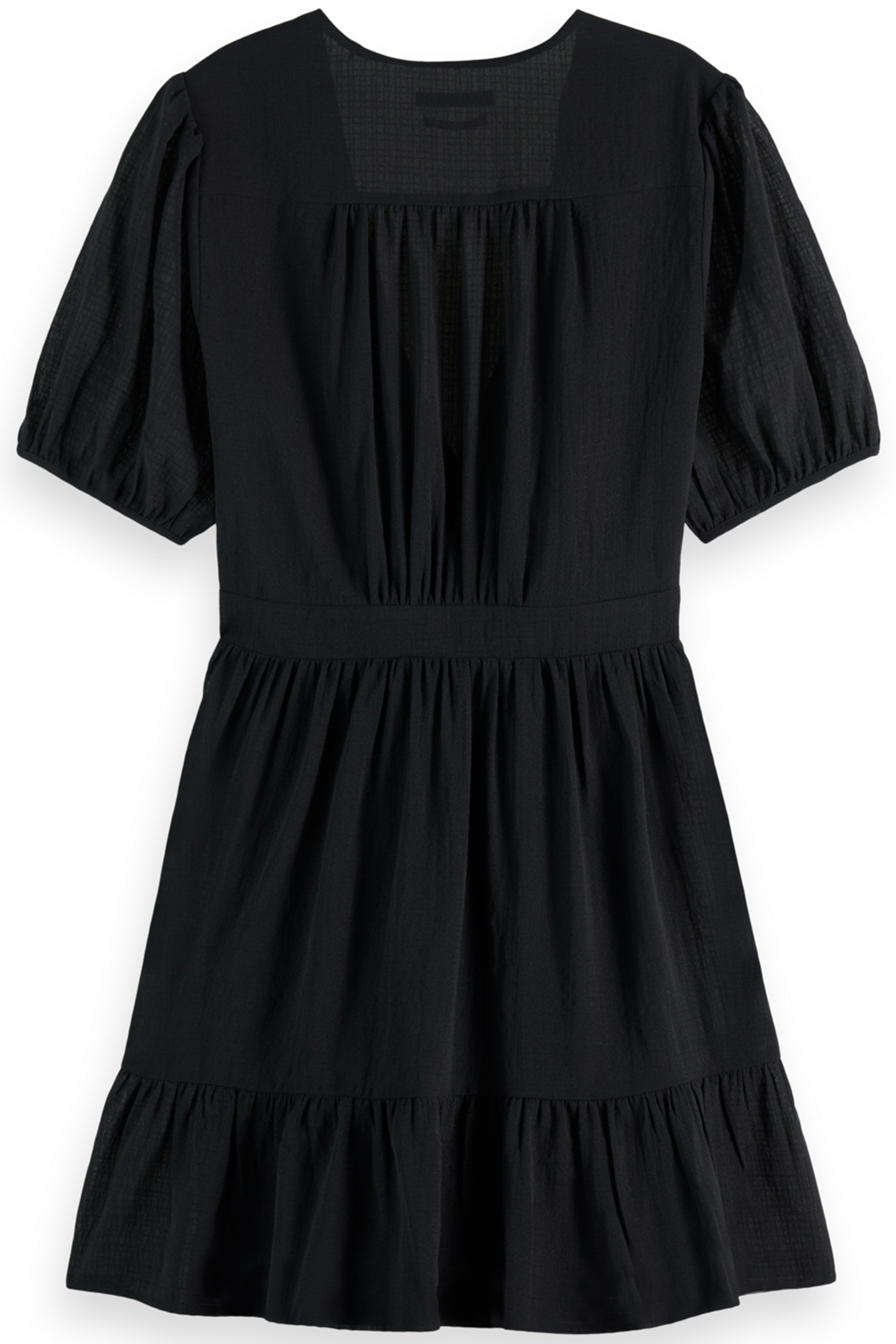 MINI WRAP DRESS EVENING BLACK 4