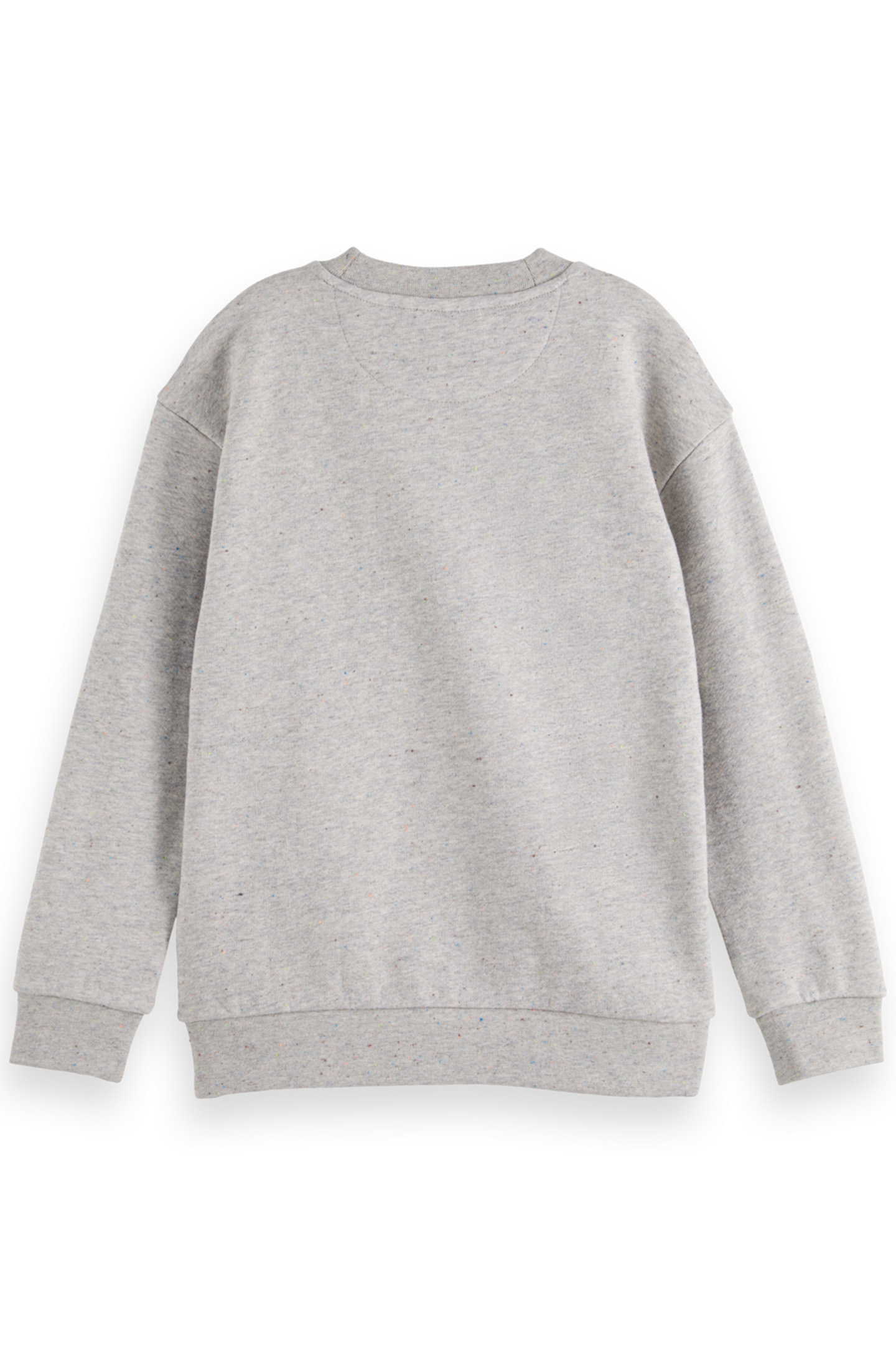 BOY RELAXED-FIT ARTWORK CREWNECK GREY MELANGE/COLOURFUL NEPS 2