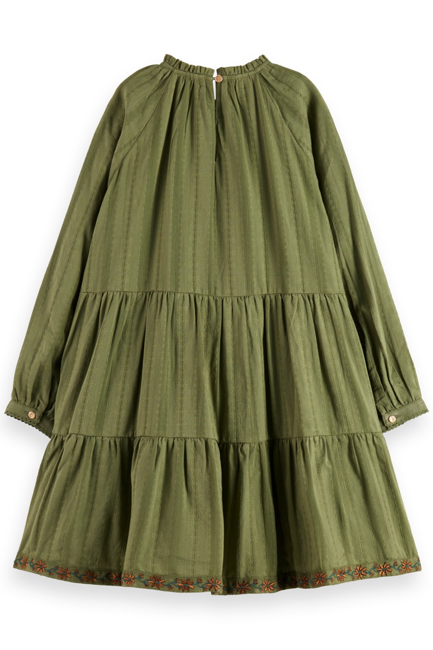 GIRL PRETTY COTTON EASY DRESS WITH LUREX DETAILS NEW MILITAR 2