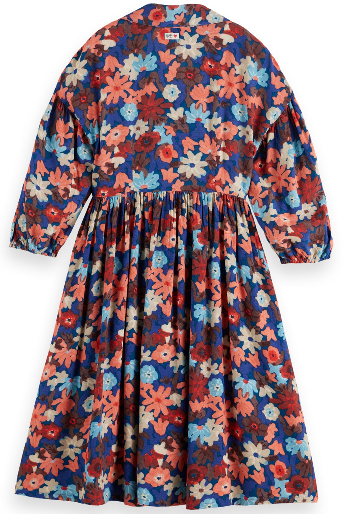 GIRL PRINTED VISCOSE MIDI DRESS FLORAL FIELD 2