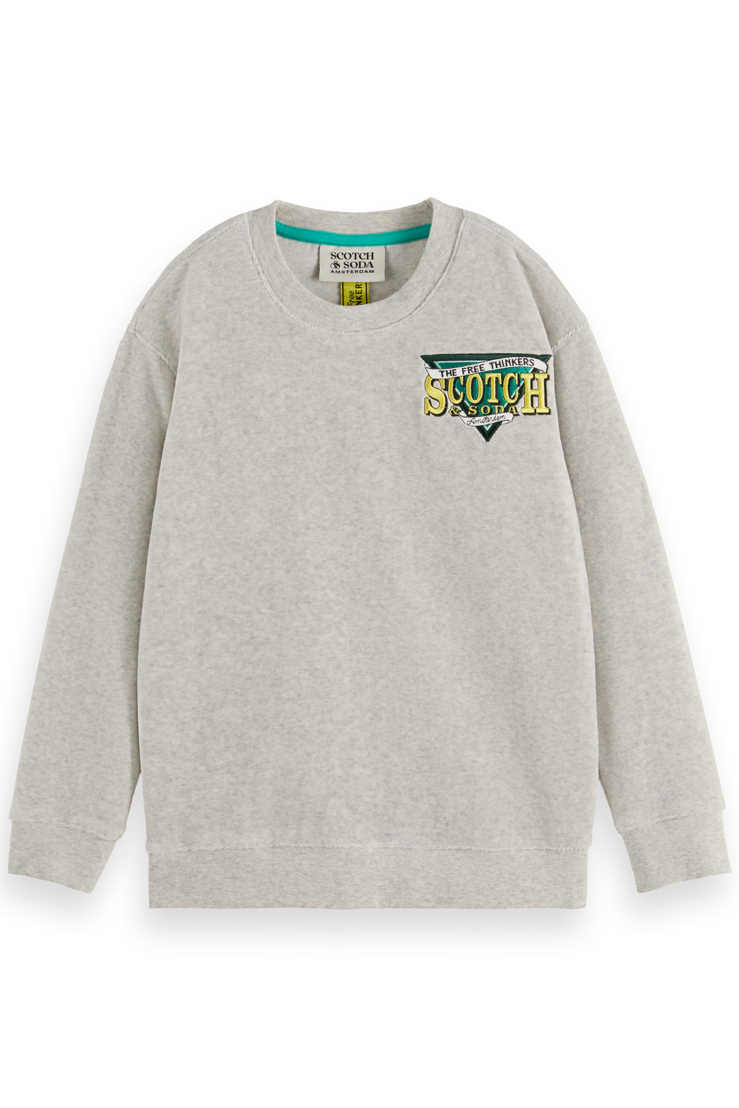 BOY TOWELLING SWEATSHIRT LIGHT GREY MELANGE 1