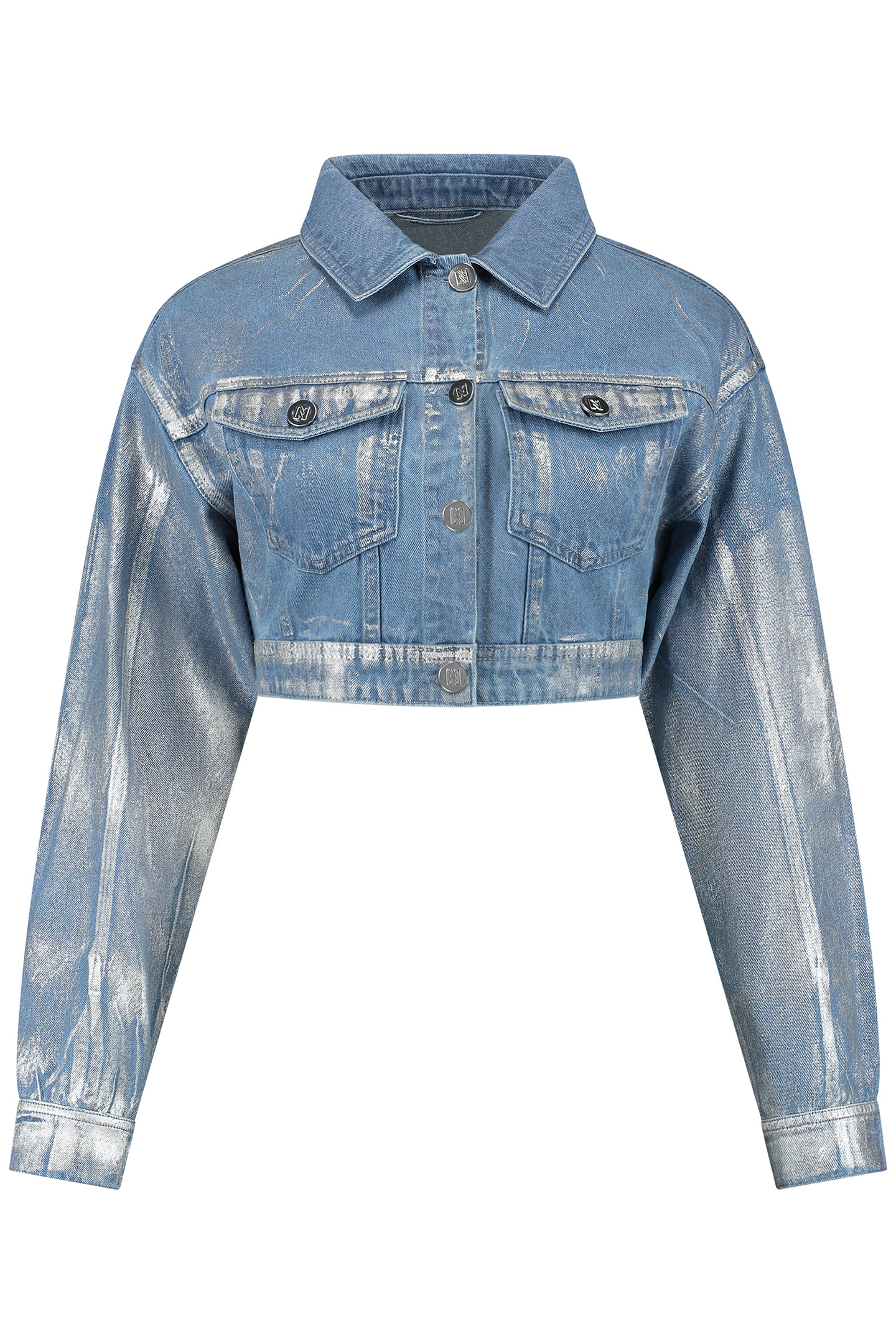 DARWIN JACKET BLUE DENIM/SILVER 2