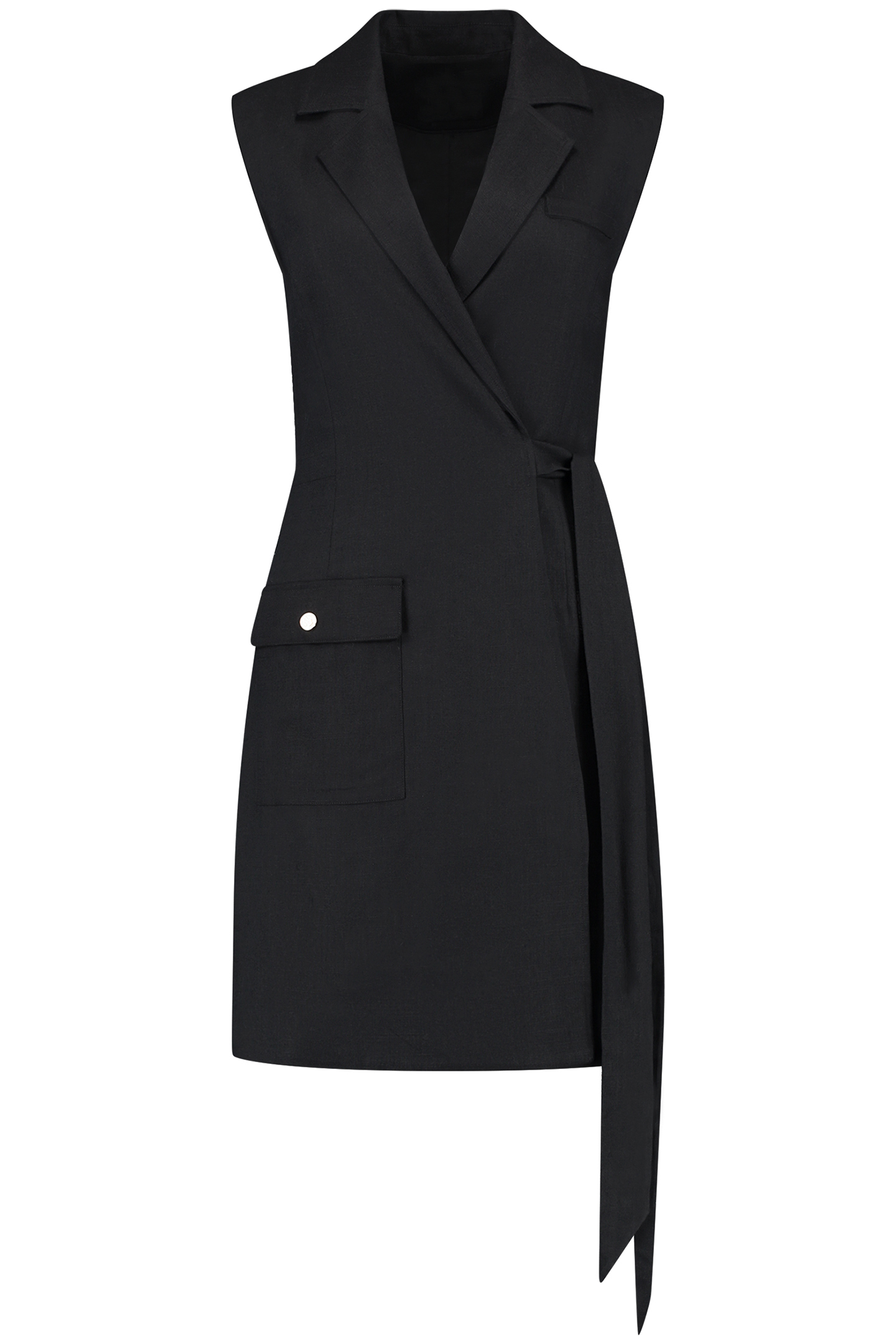 CHIA WRAP DRESS BLACK 2