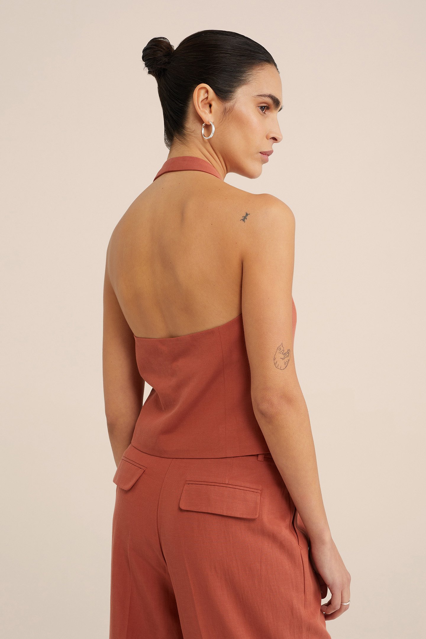 WAISTCOAT RUST BROWN 2