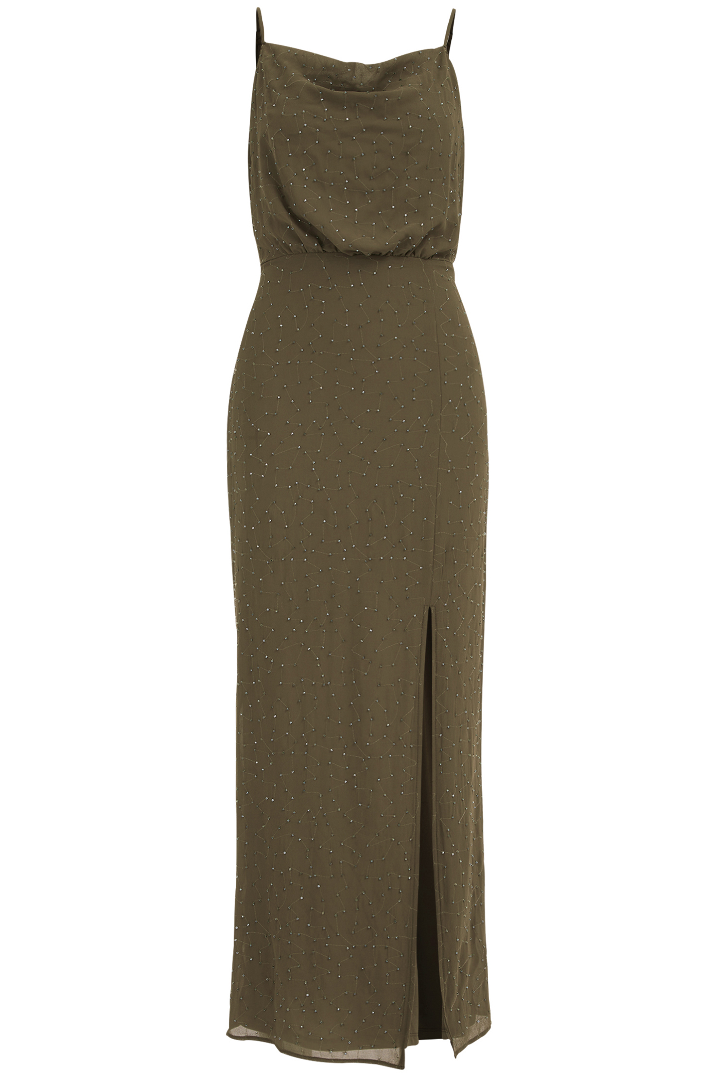 DRESS MID LENGTH OLIVE GREEN 3