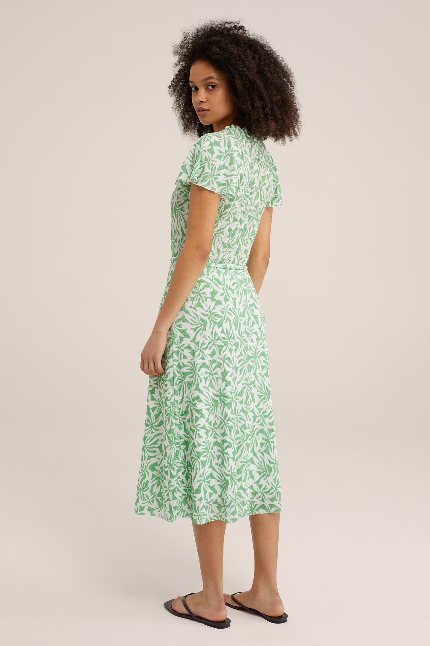 DRESS MIDI GREEN 2