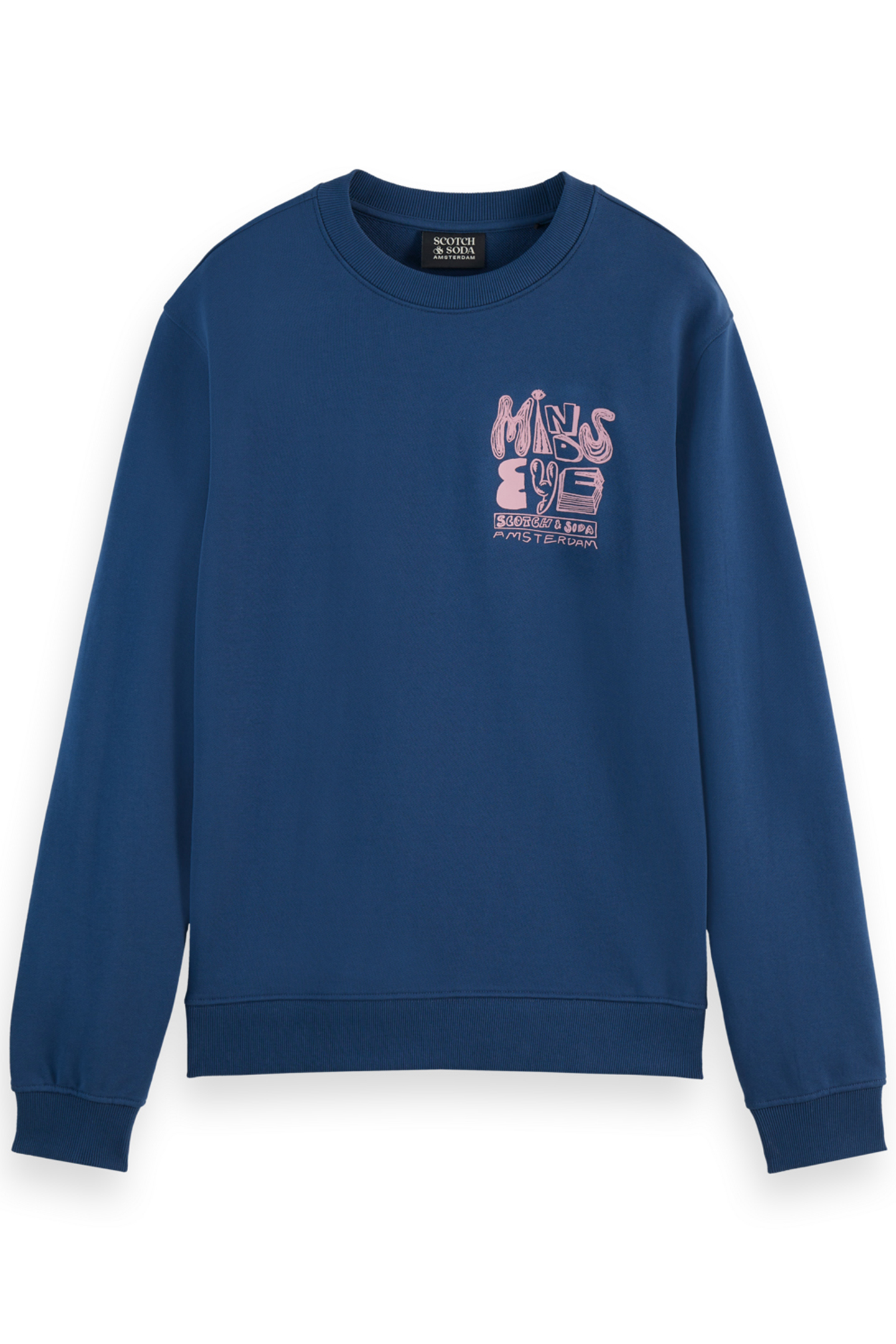 LEFT CHEST ARTWORK SWEATSHIRT HERITAGE BLUE 4