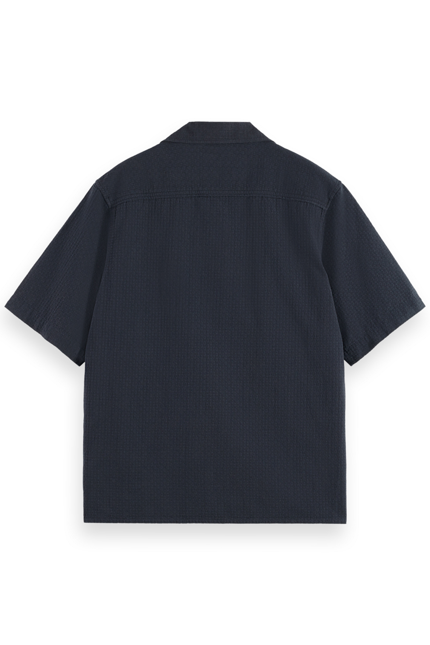 RELAXED FIT STRUCTURED DOBBY SHIRT BLACK 5