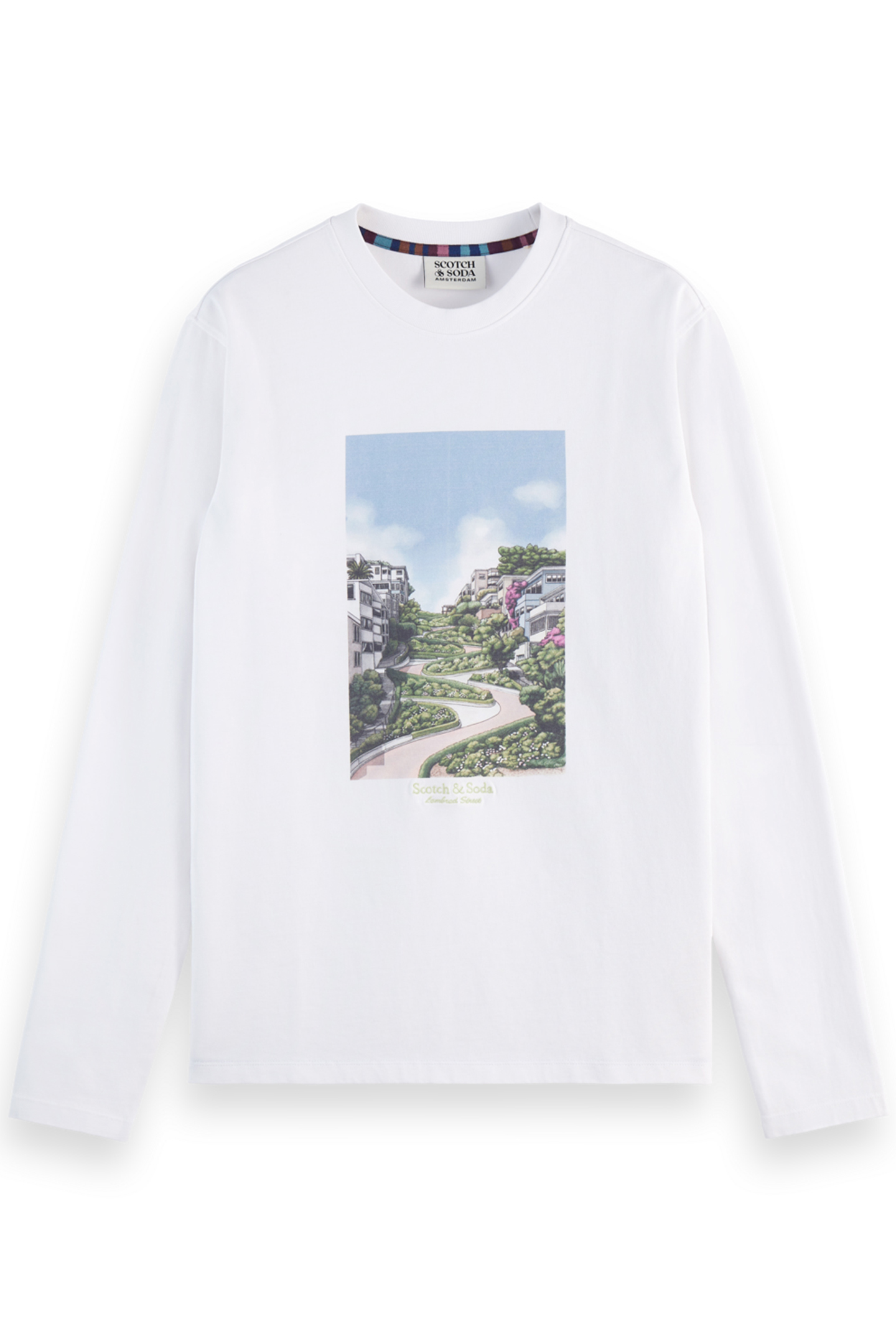 SAN FRANCISCO ARTWORK T- SHIRT LS WHITE 1