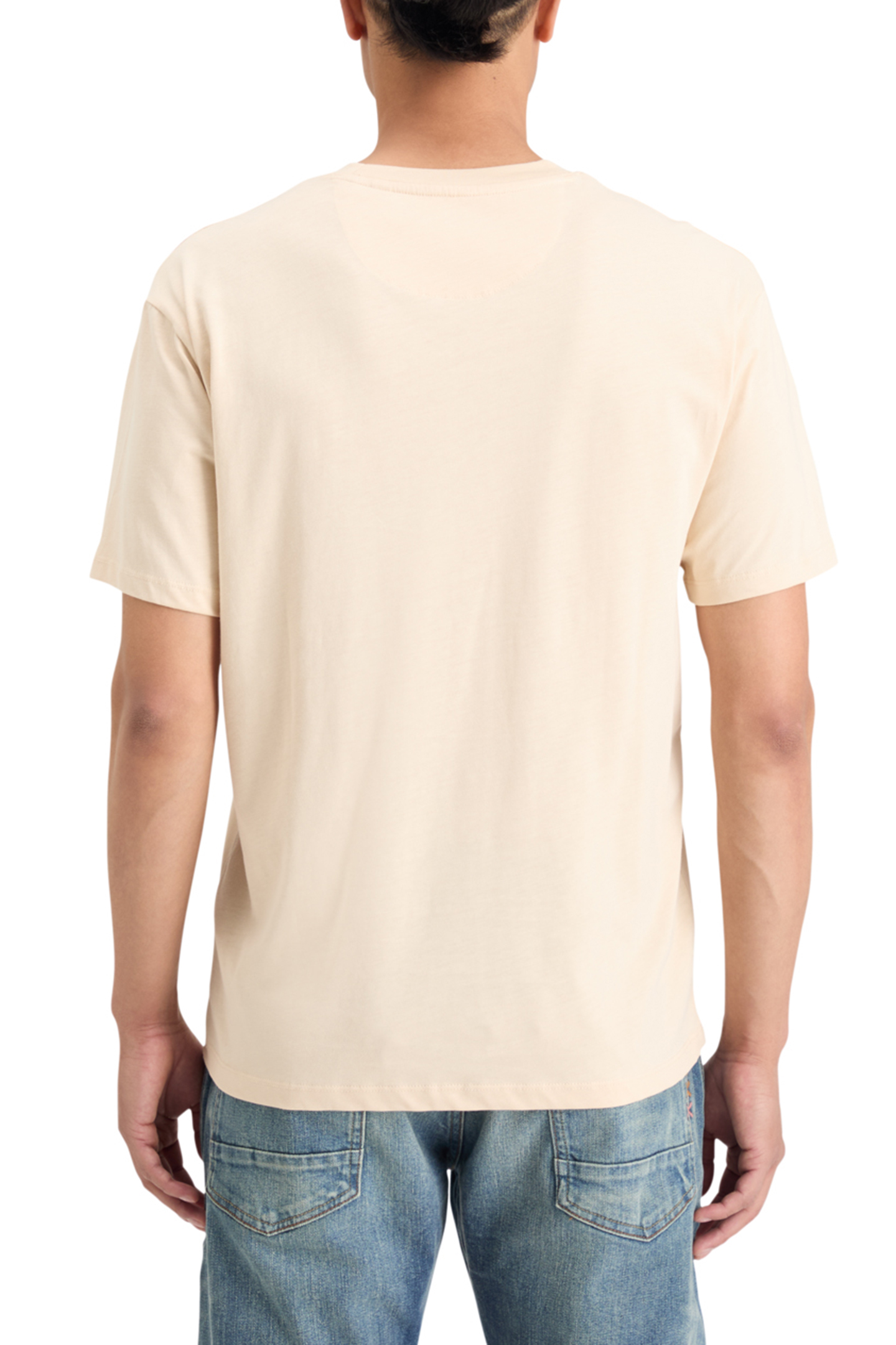 ESSENTIAL REGULAR FIT LOGO T-SHIRT PARCHMENT 2
