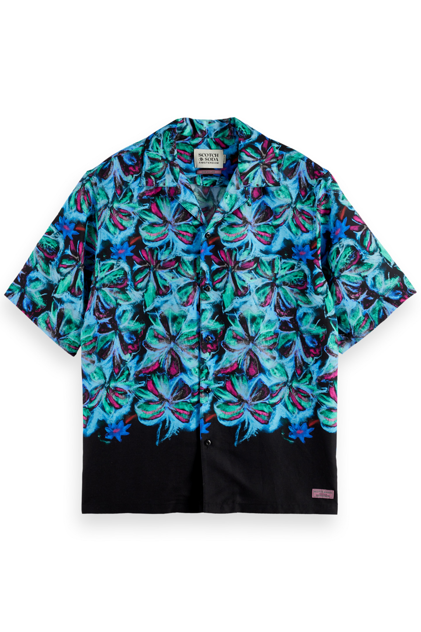 RELAXED FIT TENCEL AOP SHIRT PASTEL FLOWER 1