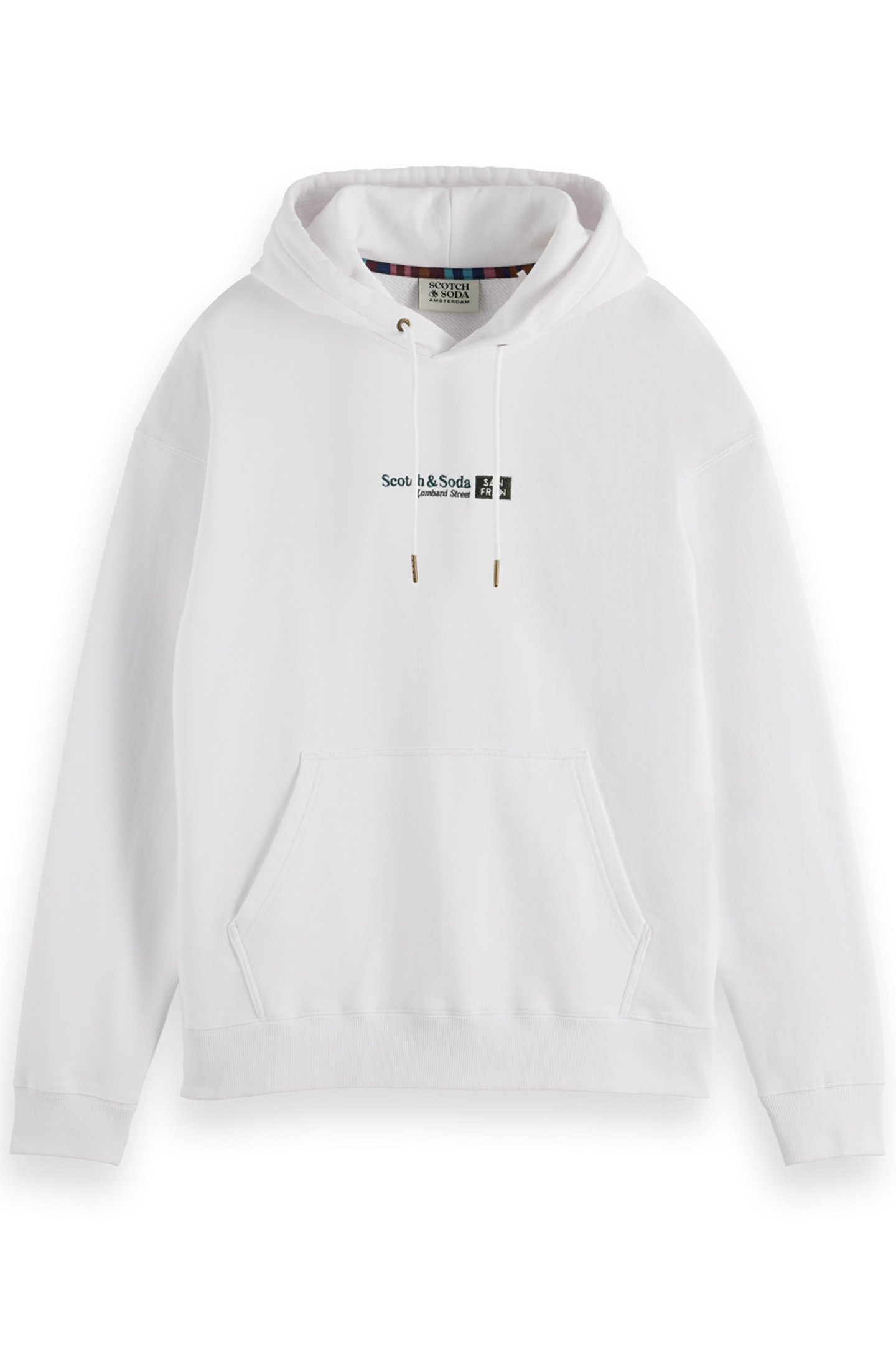 RELAXED FIT ARTWORK HOODIE WHITE 4