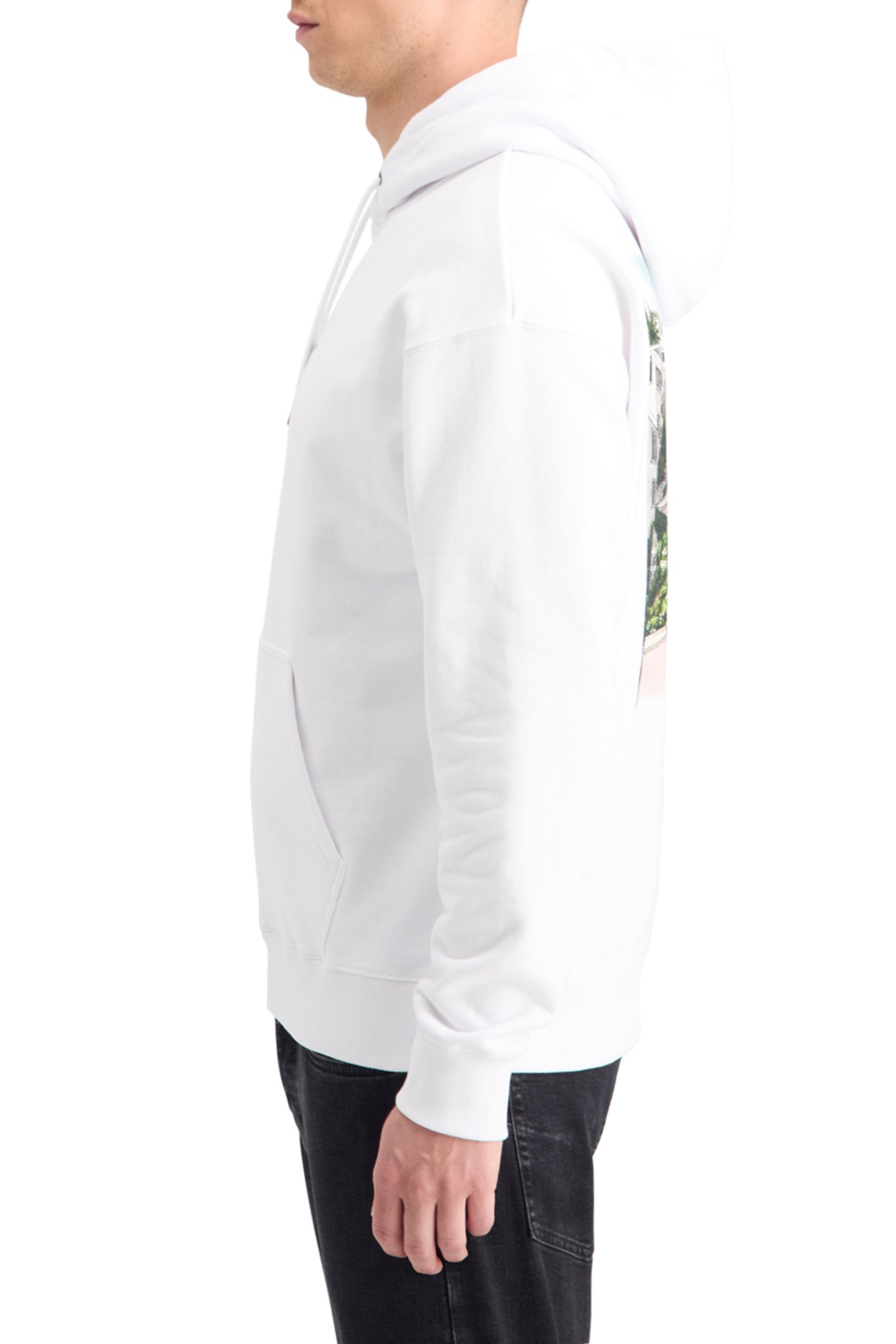 RELAXED FIT ARTWORK HOODIE WHITE 6