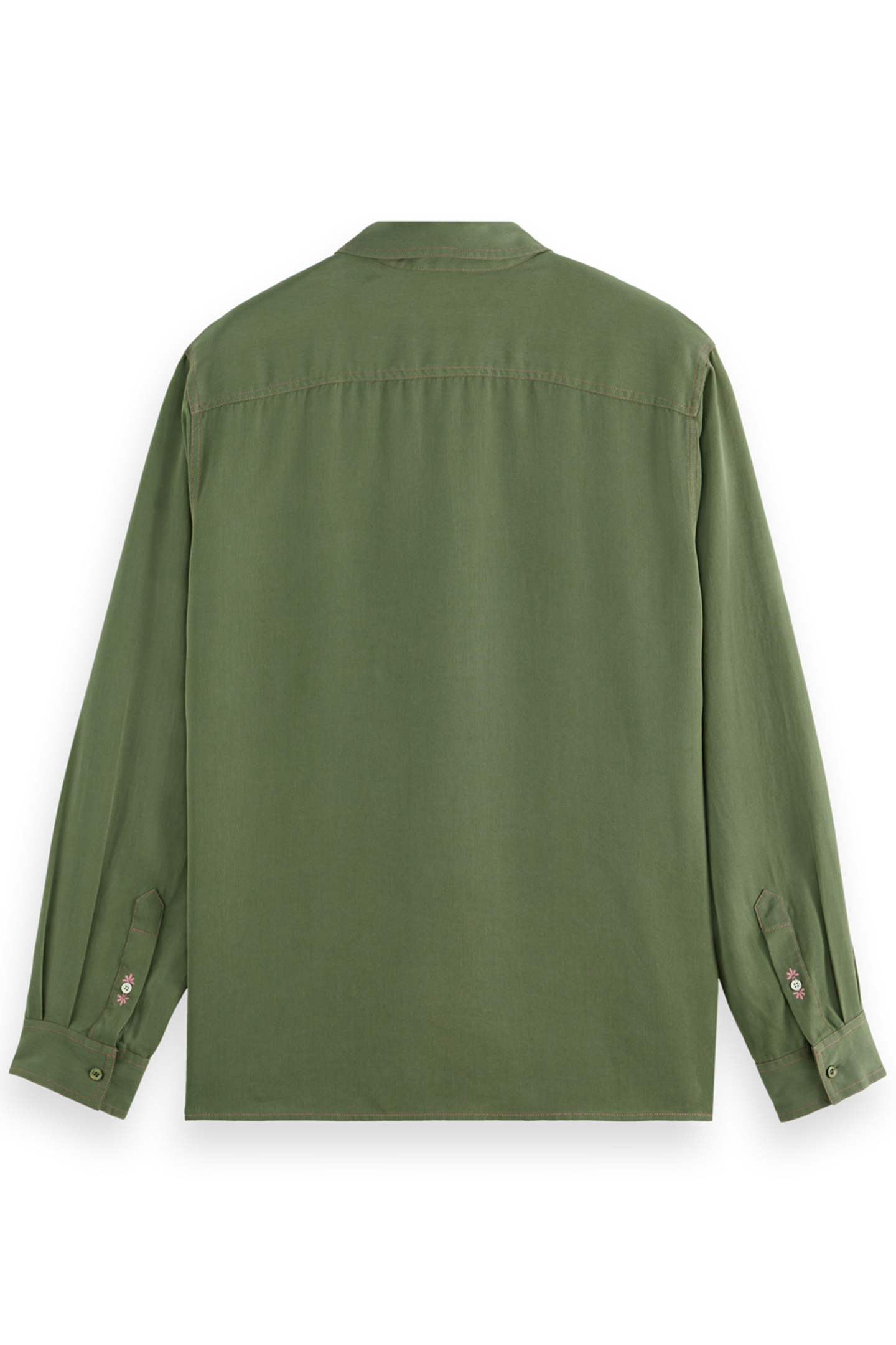 SOLID TENCEL SHIRT GREEN IVY 2