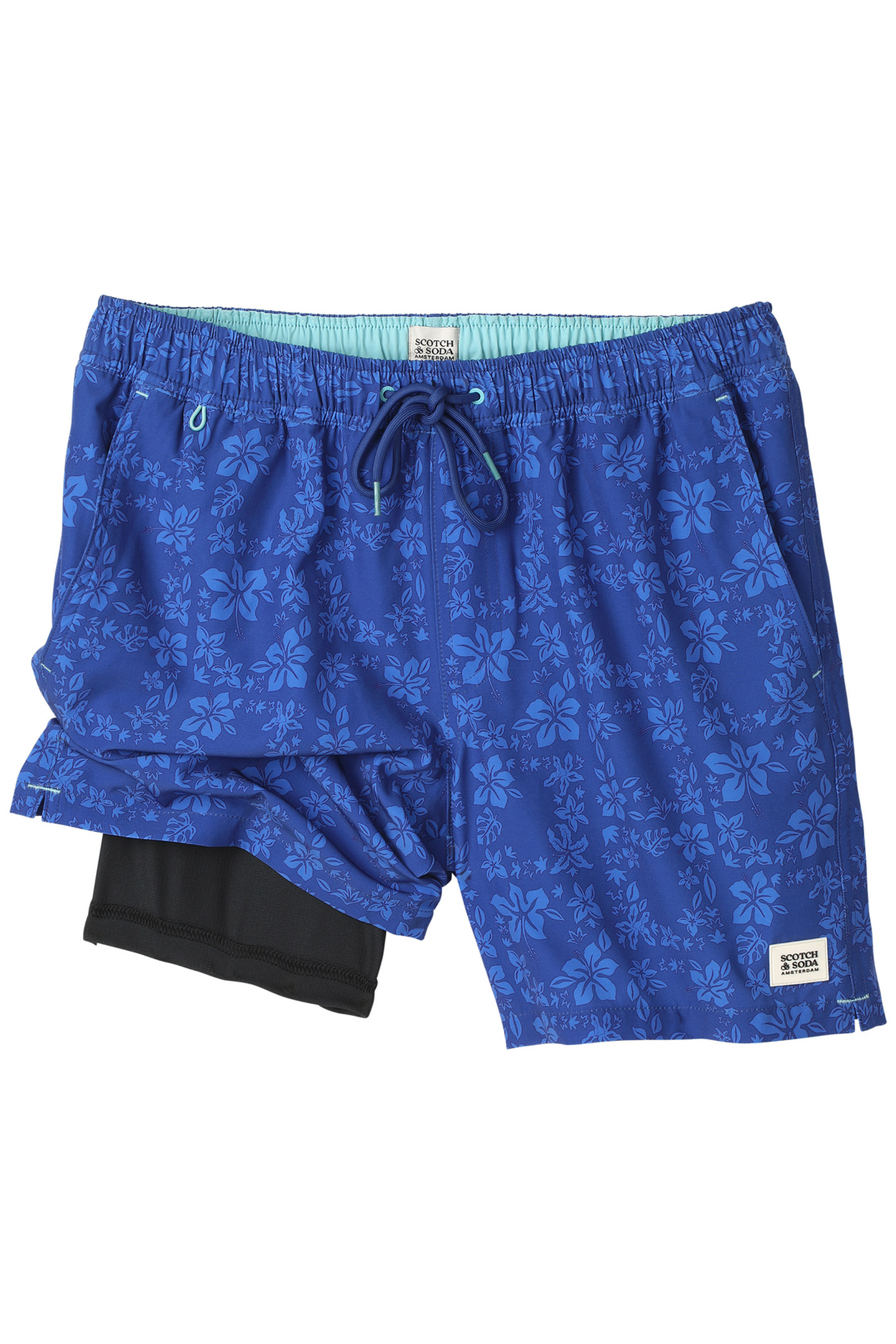 FLORAL MAZE SWIM TRUNK NAVY/BRIGHT 3