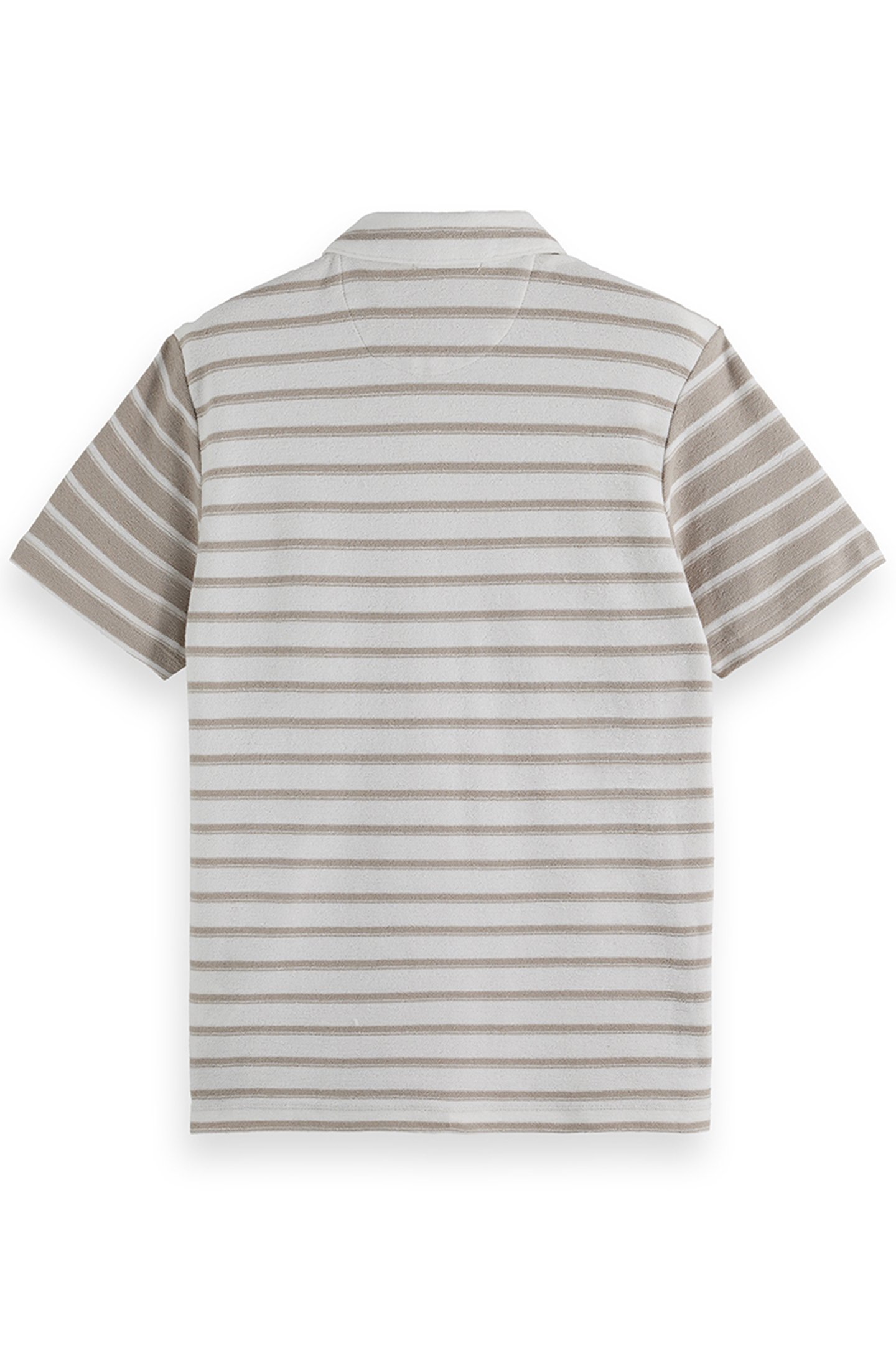 TEXTURED STRIPE BLOCKED SS POLO GREY/GREY 2