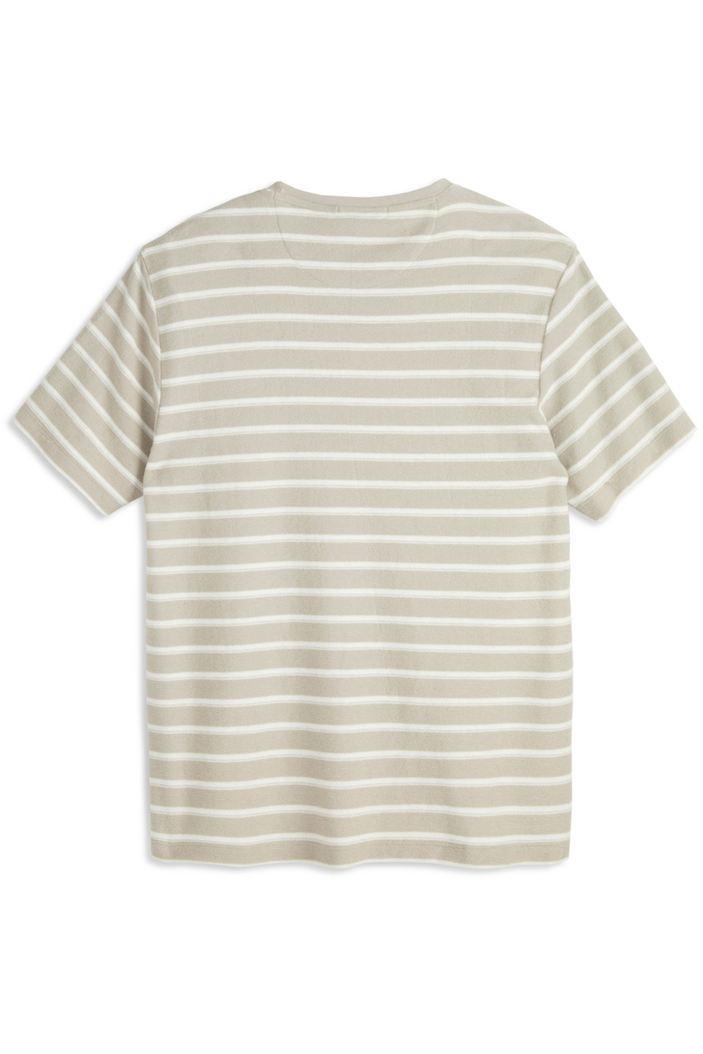 SS TEXTURED STRIPE TEE GREY/GREY 2