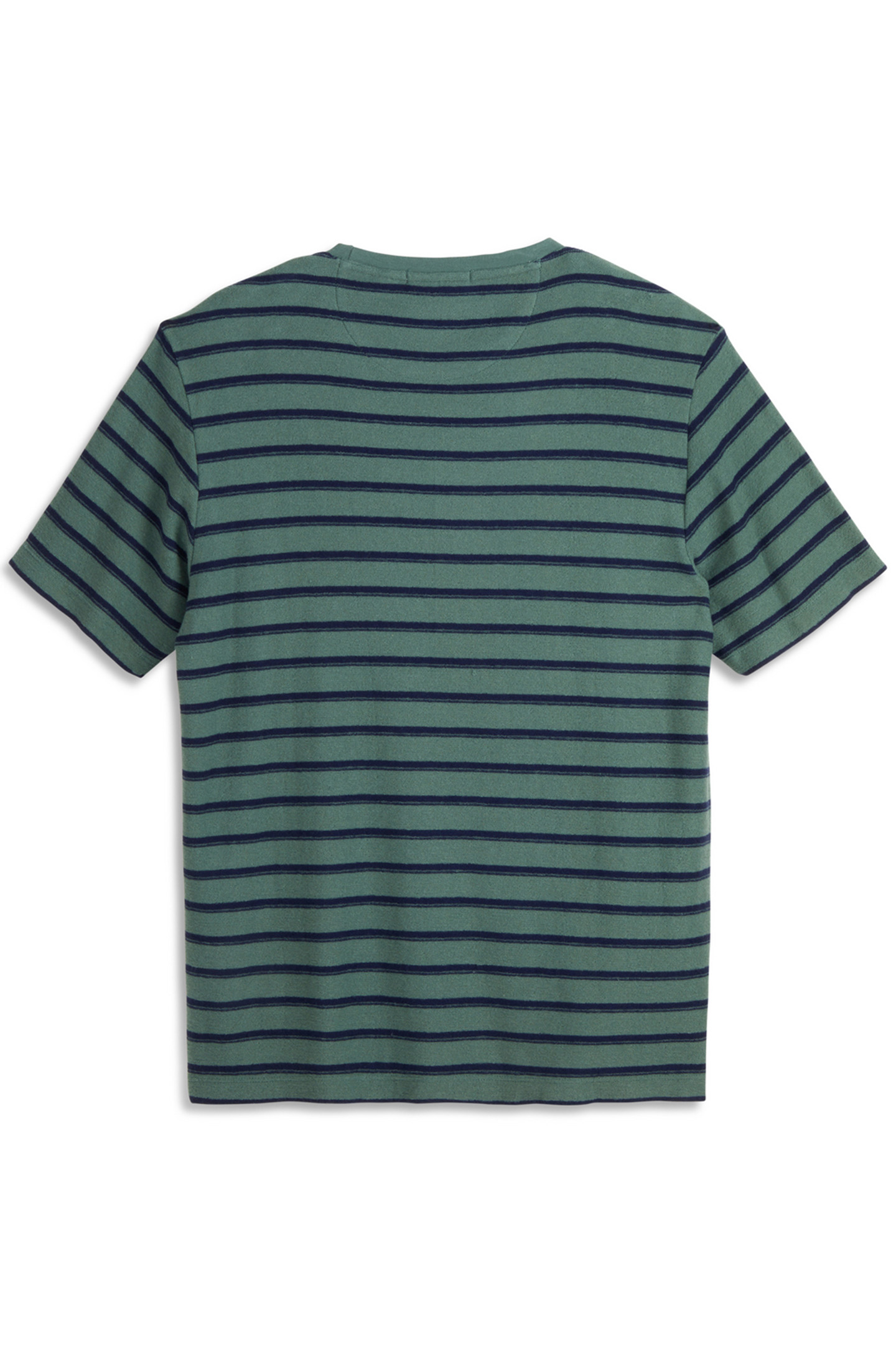 SS TEXTURED STRIPE TEE KHAKI GREEN 2