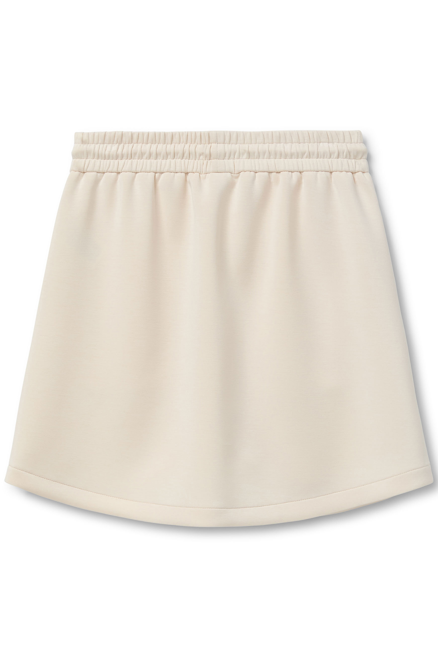 ELASTIC WAIST SKIRT WHITE CAP GREY 4