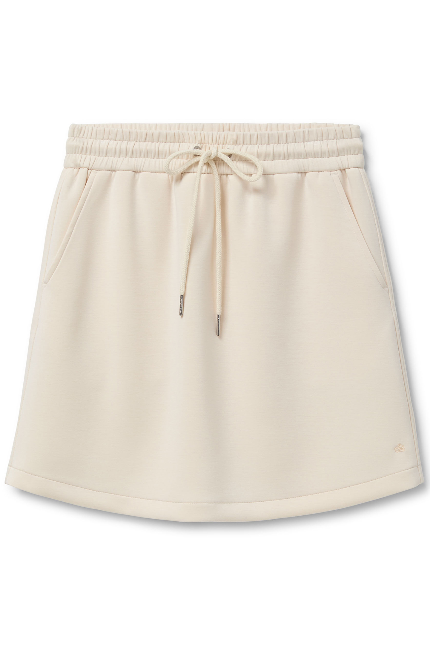 ELASTIC WAIST SKIRT WHITE CAP GREY 3