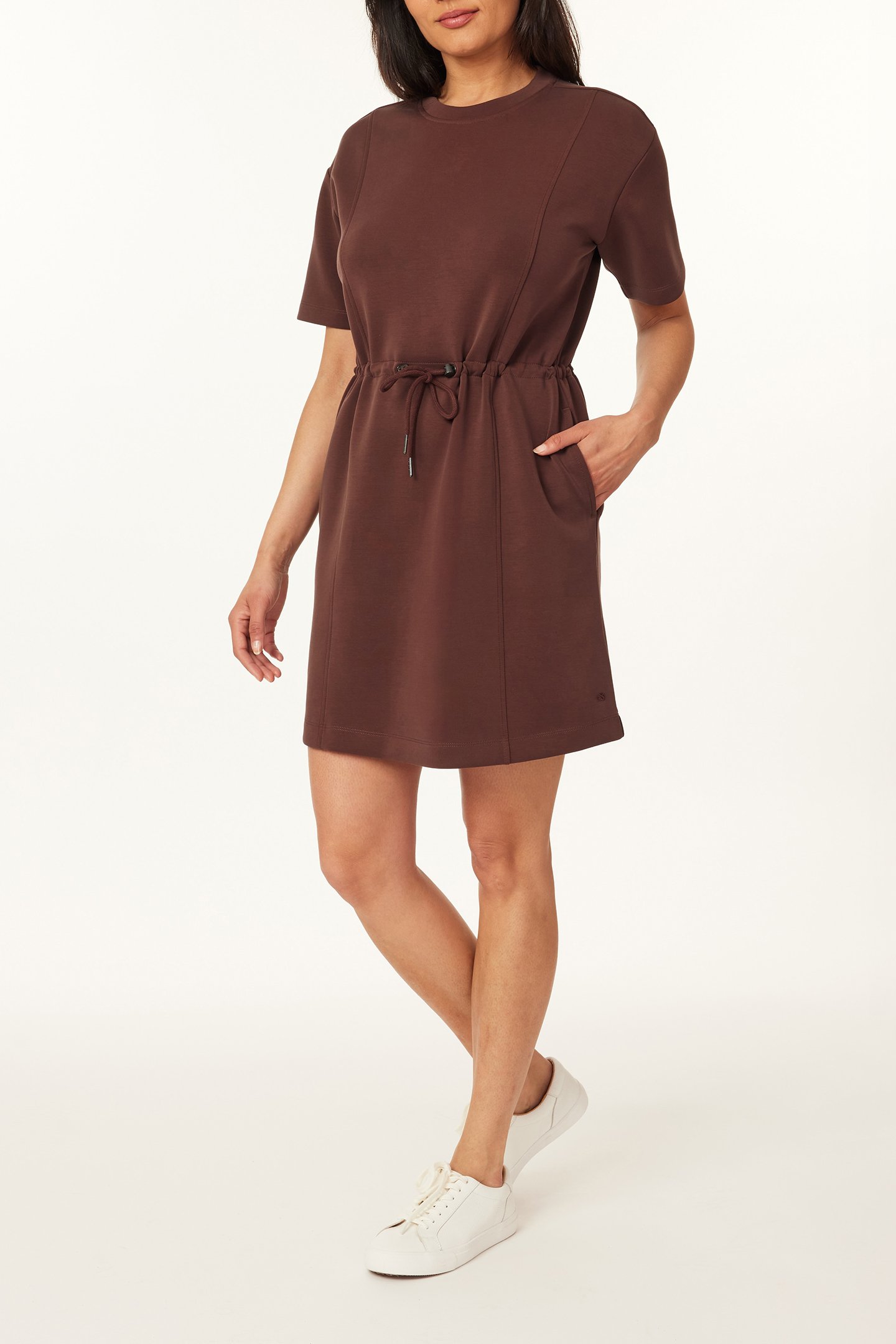 DRAWSTRING TEE DRESS PUCE 5