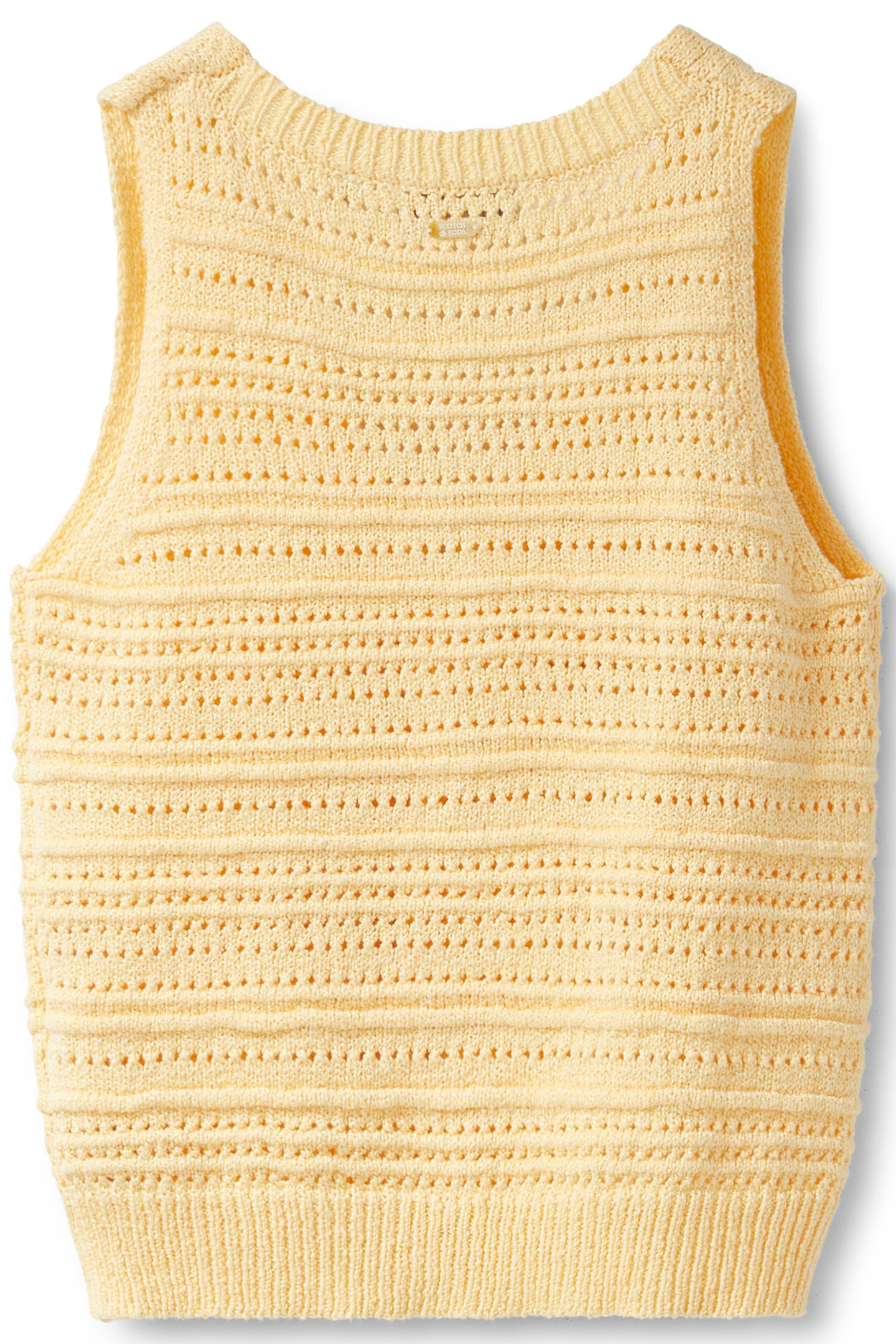 OPEN KNIT VEST GOLDEN HAZE 4