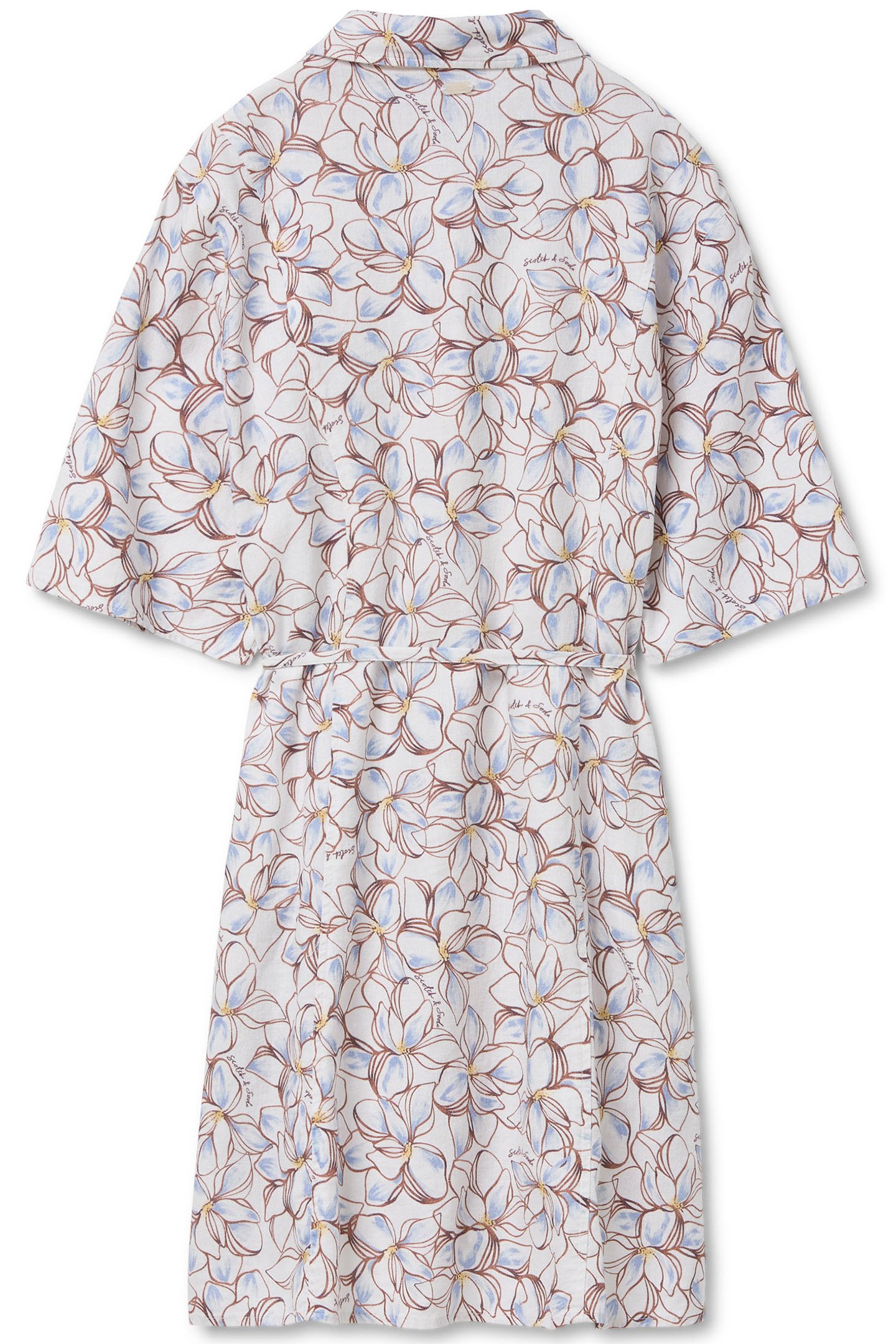 MINI SHIRT DRESS SUMMER SKETCHED FLORAL 4