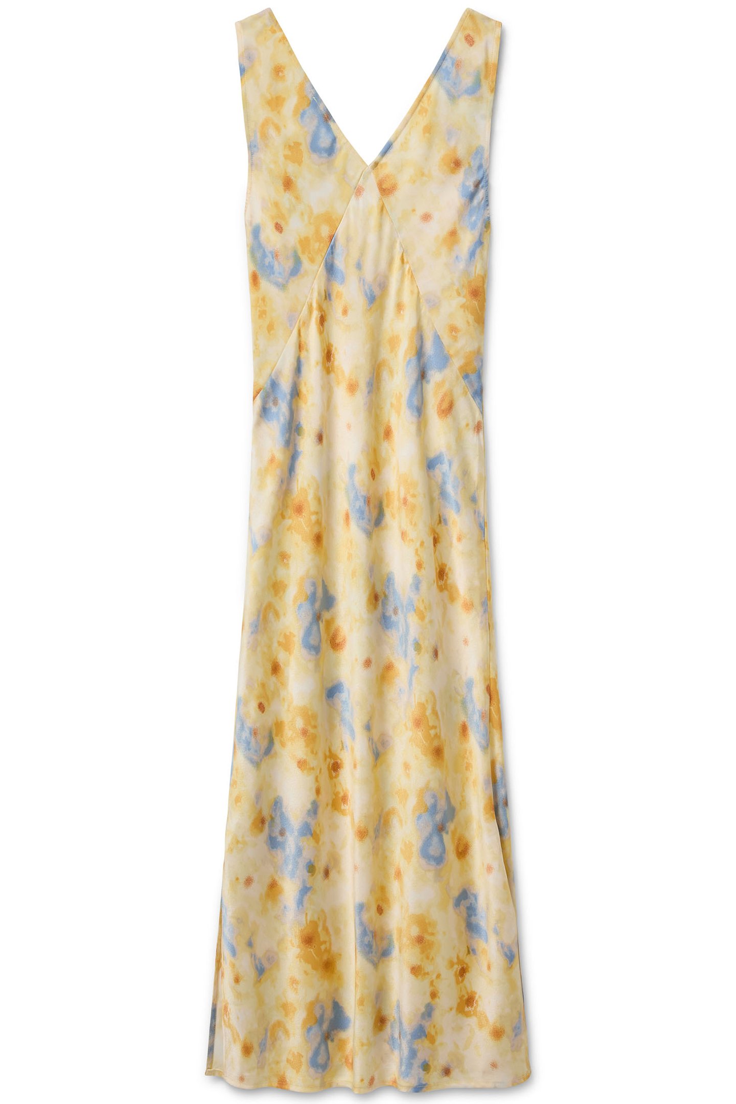 BIAS SLIP DRESS ABSTRACT SKY DAISY 4