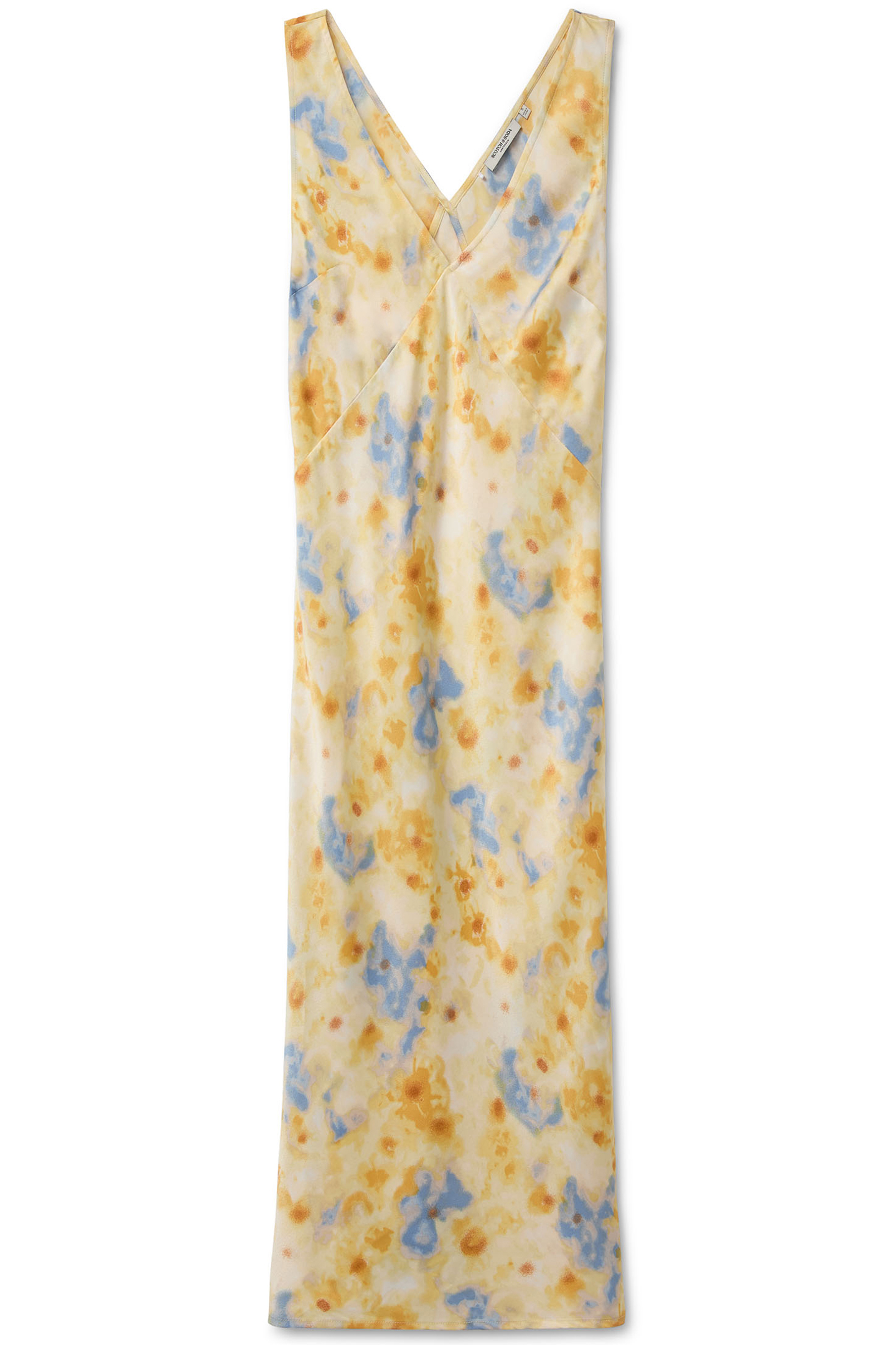 BIAS SLIP DRESS ABSTRACT SKY DAISY 3